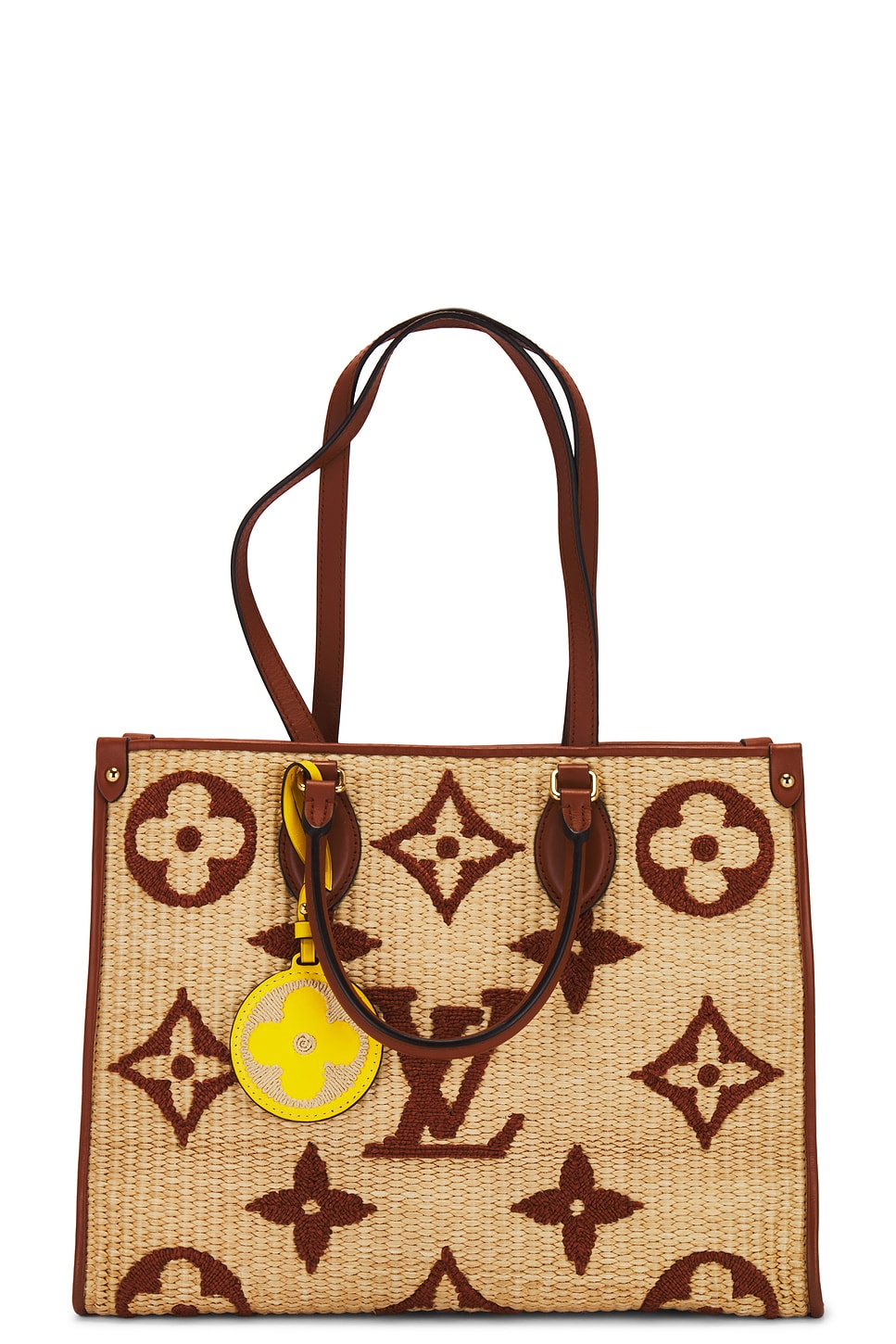 louis vuitton Louis Vuitton Raffia Monogram Giant OnTheGo MM Tote Bag
