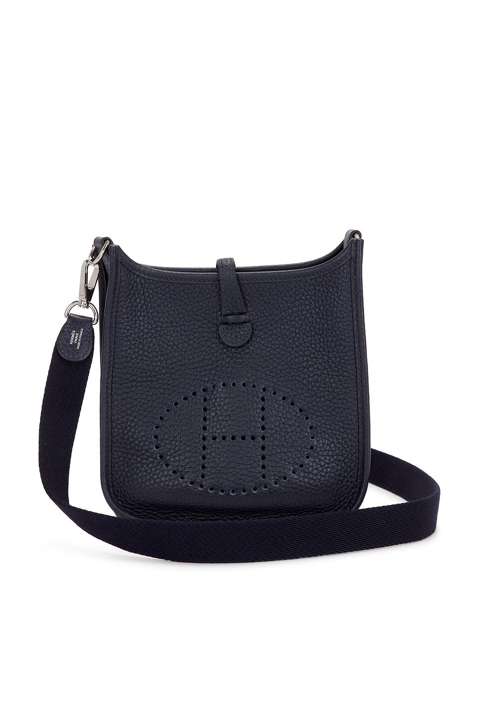 Taurillon Clemence Evelyne TPM Shoulder Bag in Navy