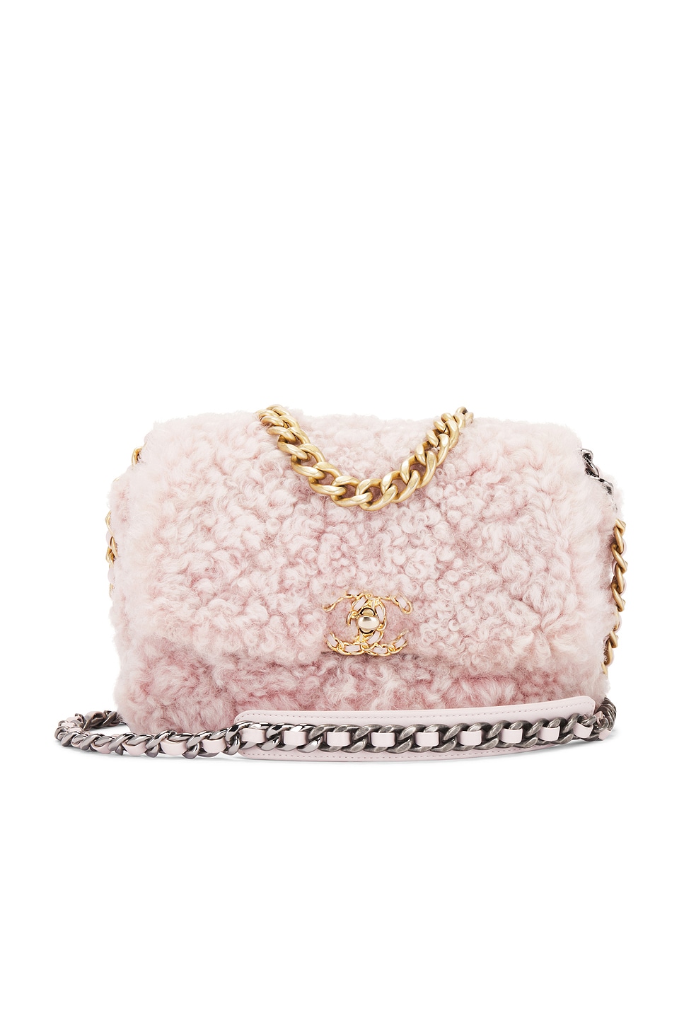 Pre-owned Chanel Shearling 19 Flap Bag