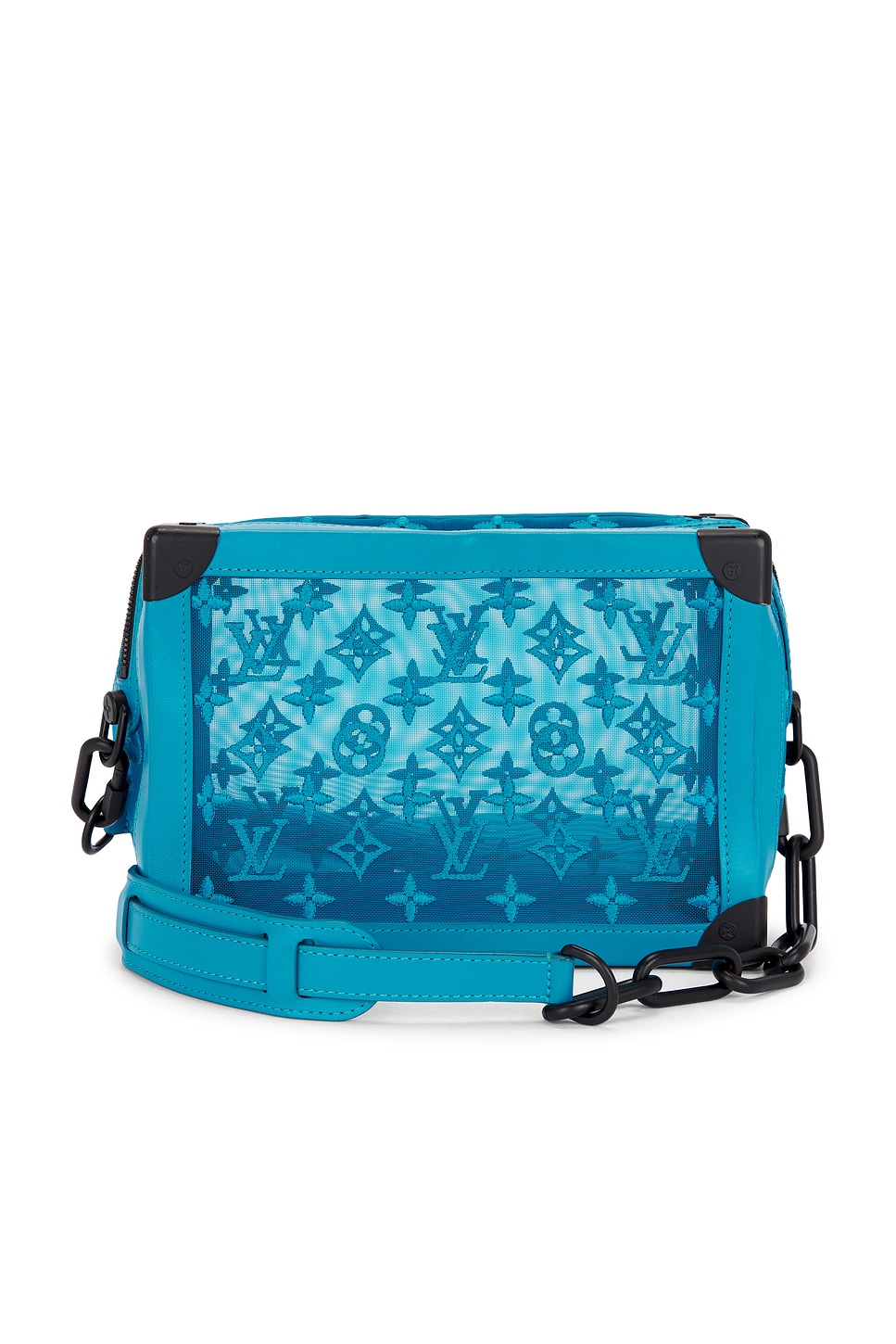 Pre-owned Louis Vuitton Mesh Soft Trunk Shoulder Bag In Blue