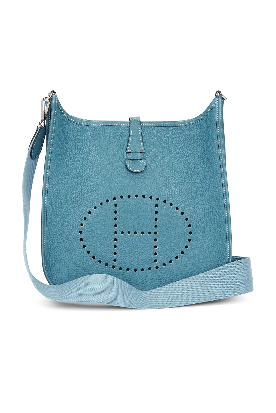 Taurillon Clemence Evelyne I PM Shoulder Bag in Blue