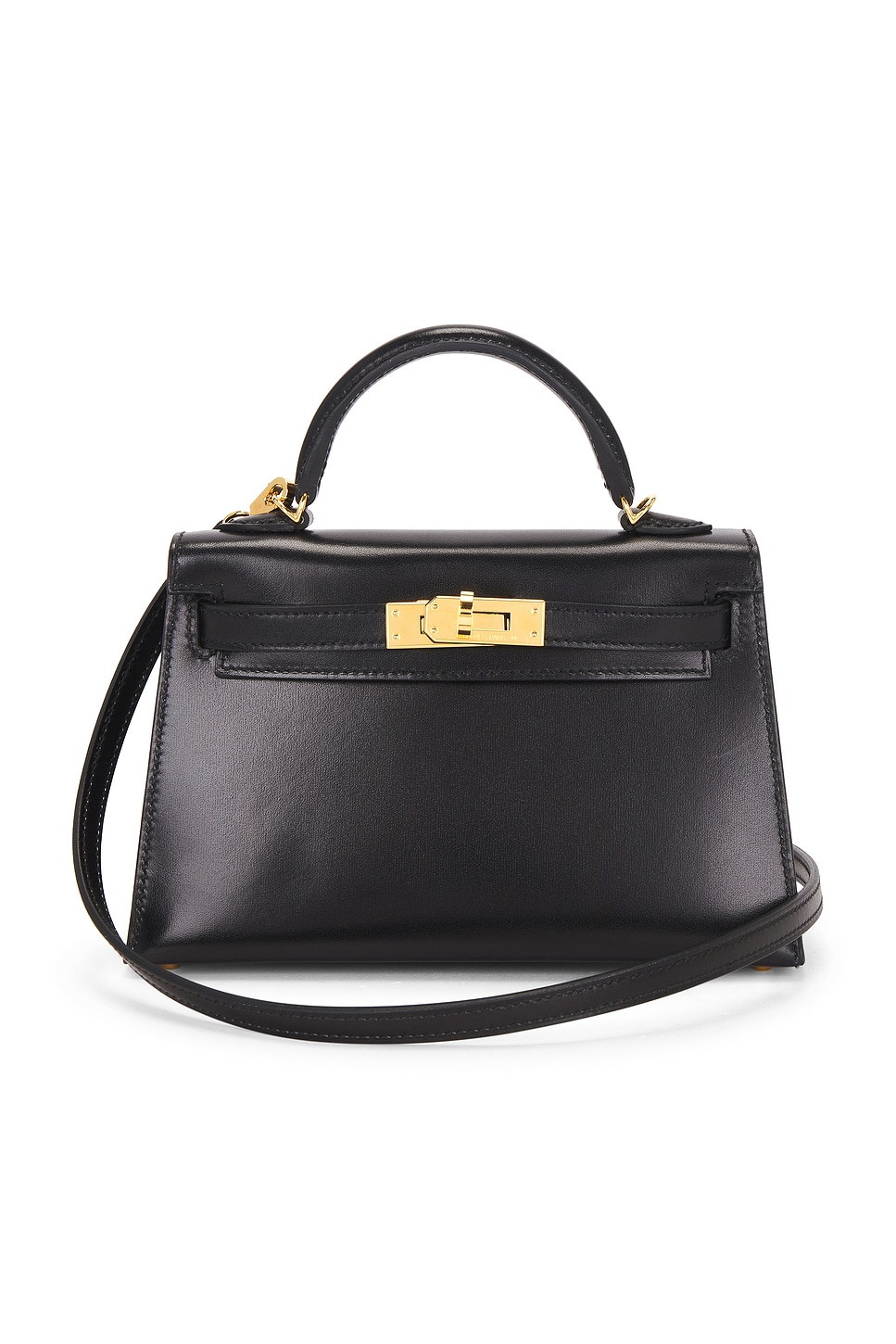 Box Kelly 20 Handbag in Black