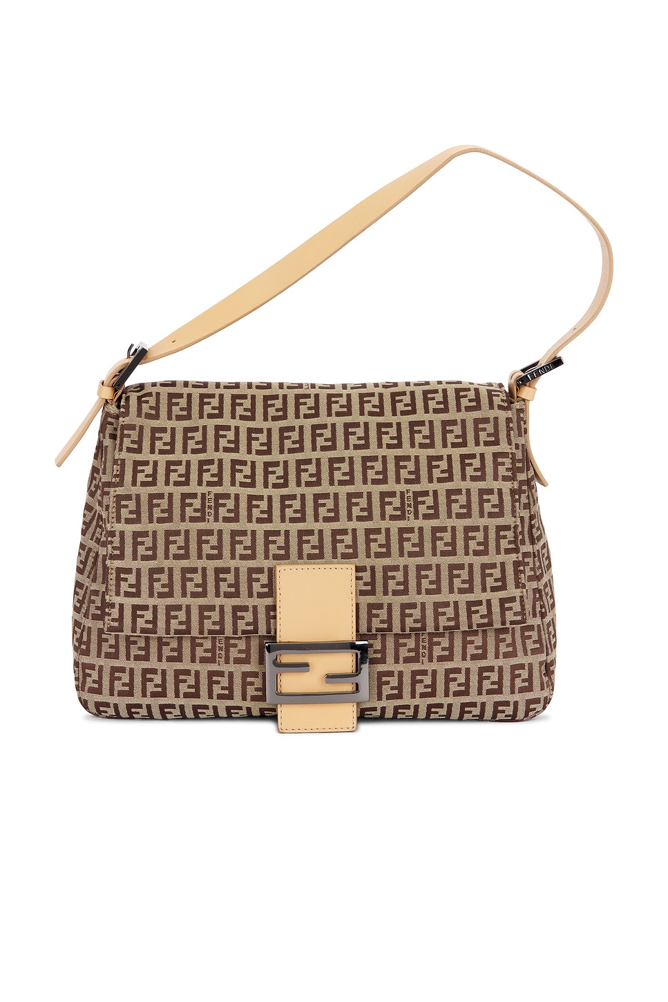 fendi Fendi Zucchino Mama Baguette Shoulder Bag