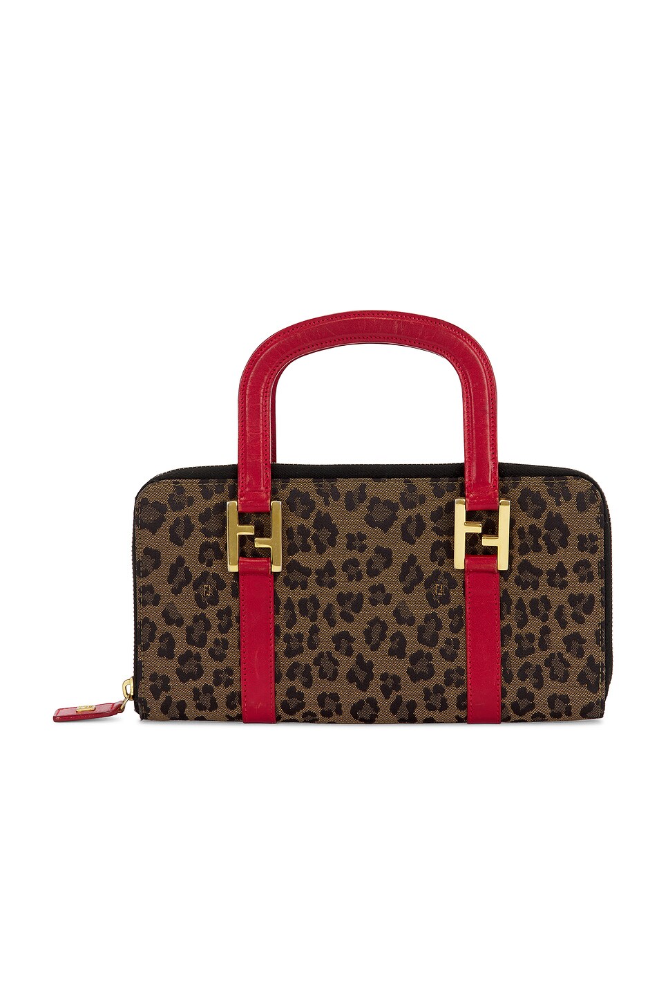 fendi Fendi Leopard Handbag