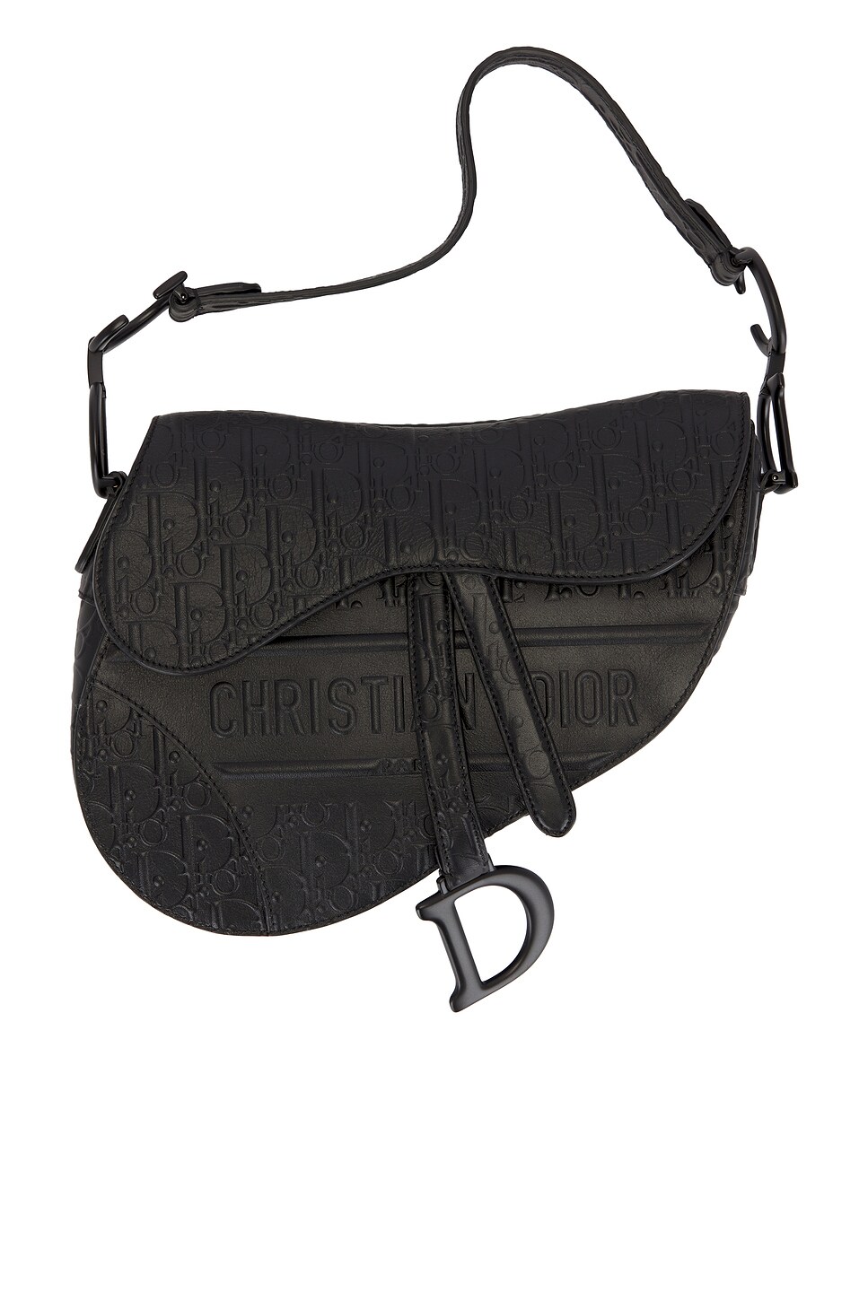 dior Dior Embossed Saddle Bag