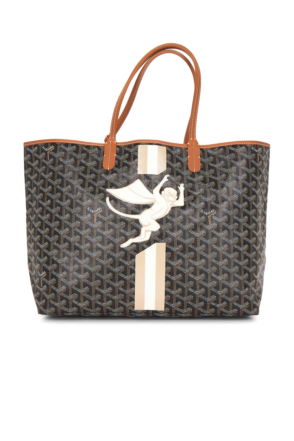 Supermonkey Marquage Saint Louis PM Tote Bag in Black