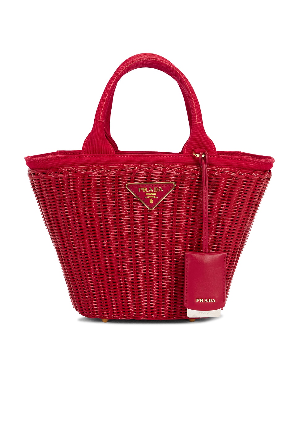 Pre-owned Prada Wicker Basket Bag