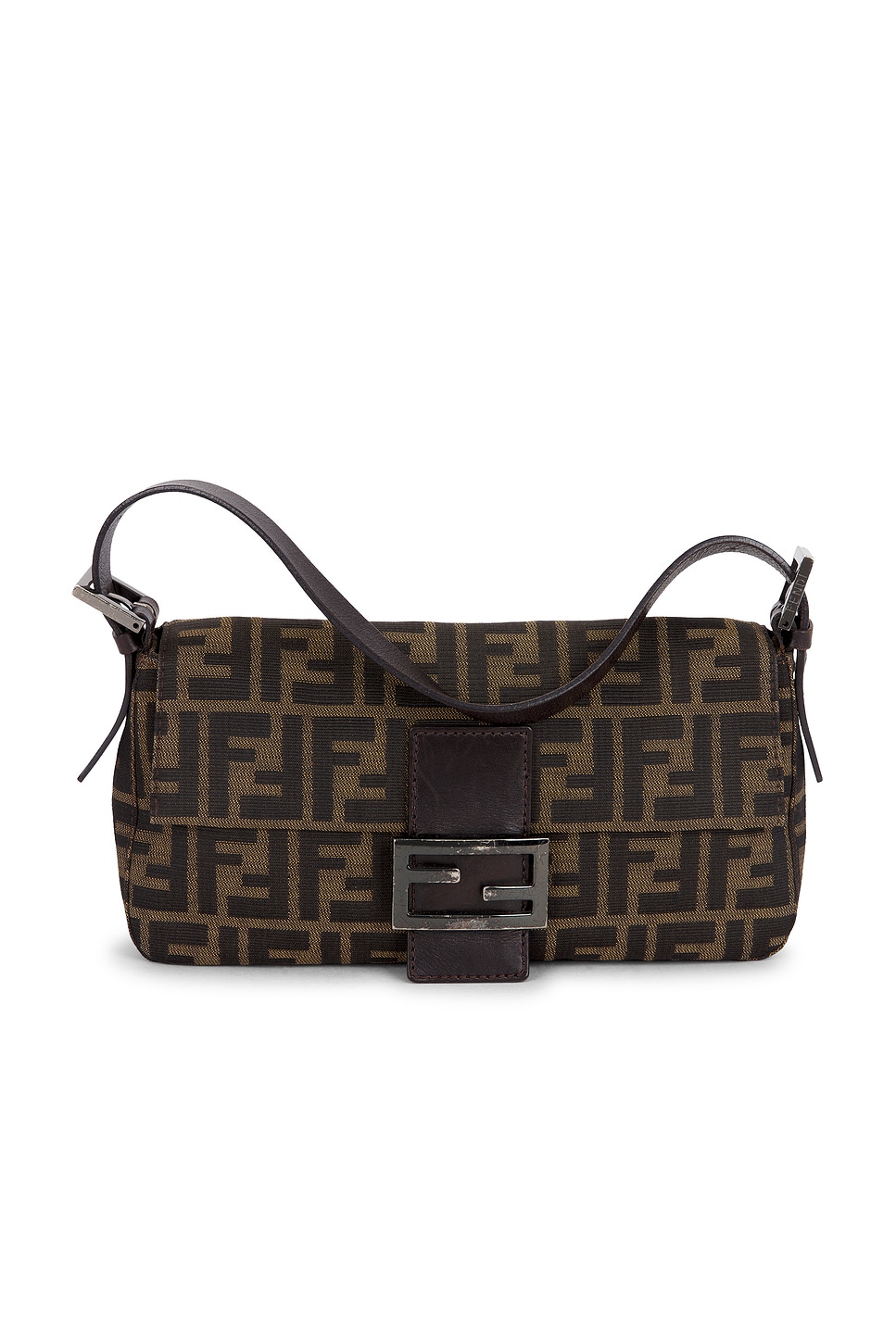 Pre-owned Fendi Zucca Baguette Shoulder Bag