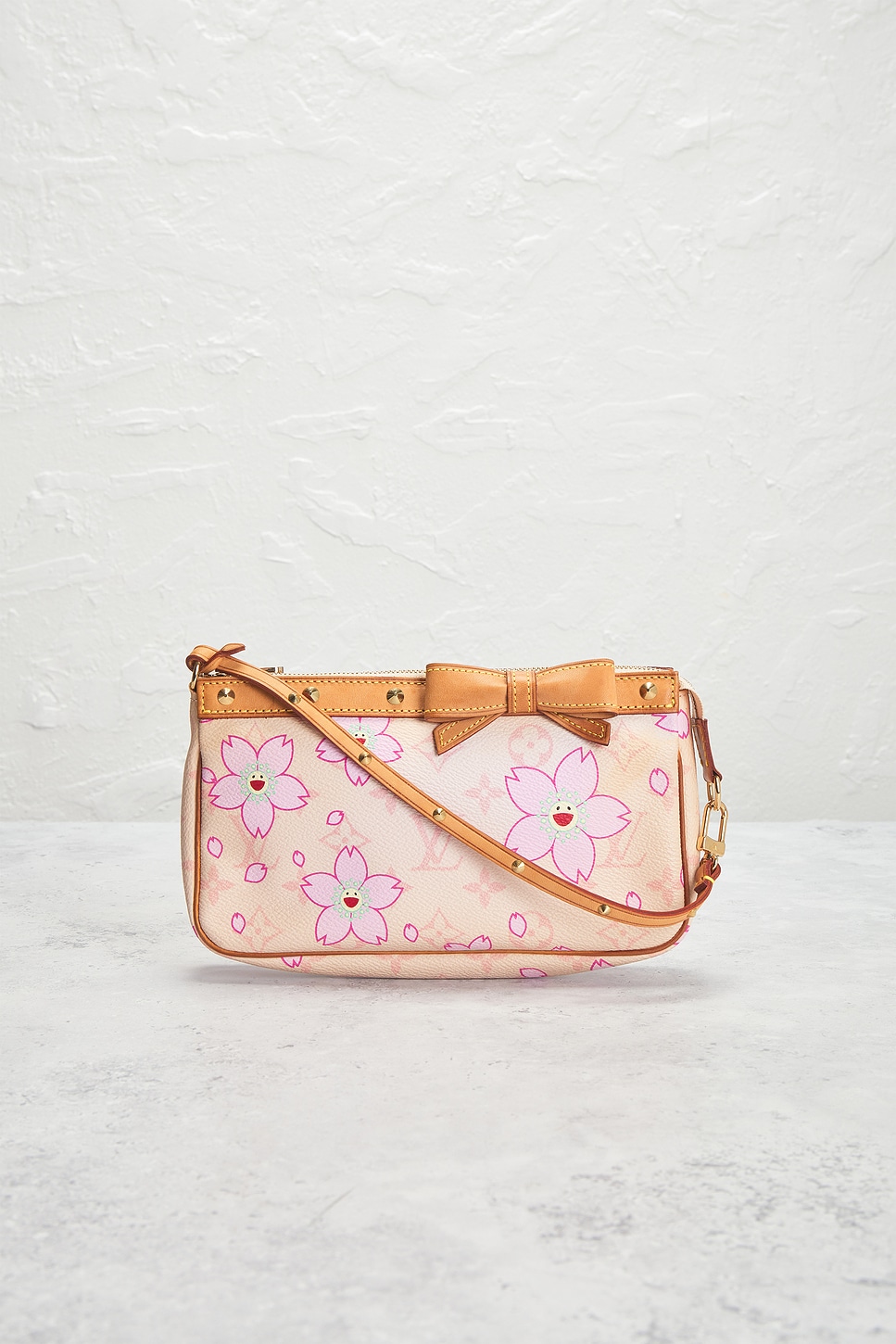 Pre-owned Louis Vuitton X Takashi Murakami Limited Edition Cherry Blossom Pochette Accessoires Shoulder Bag