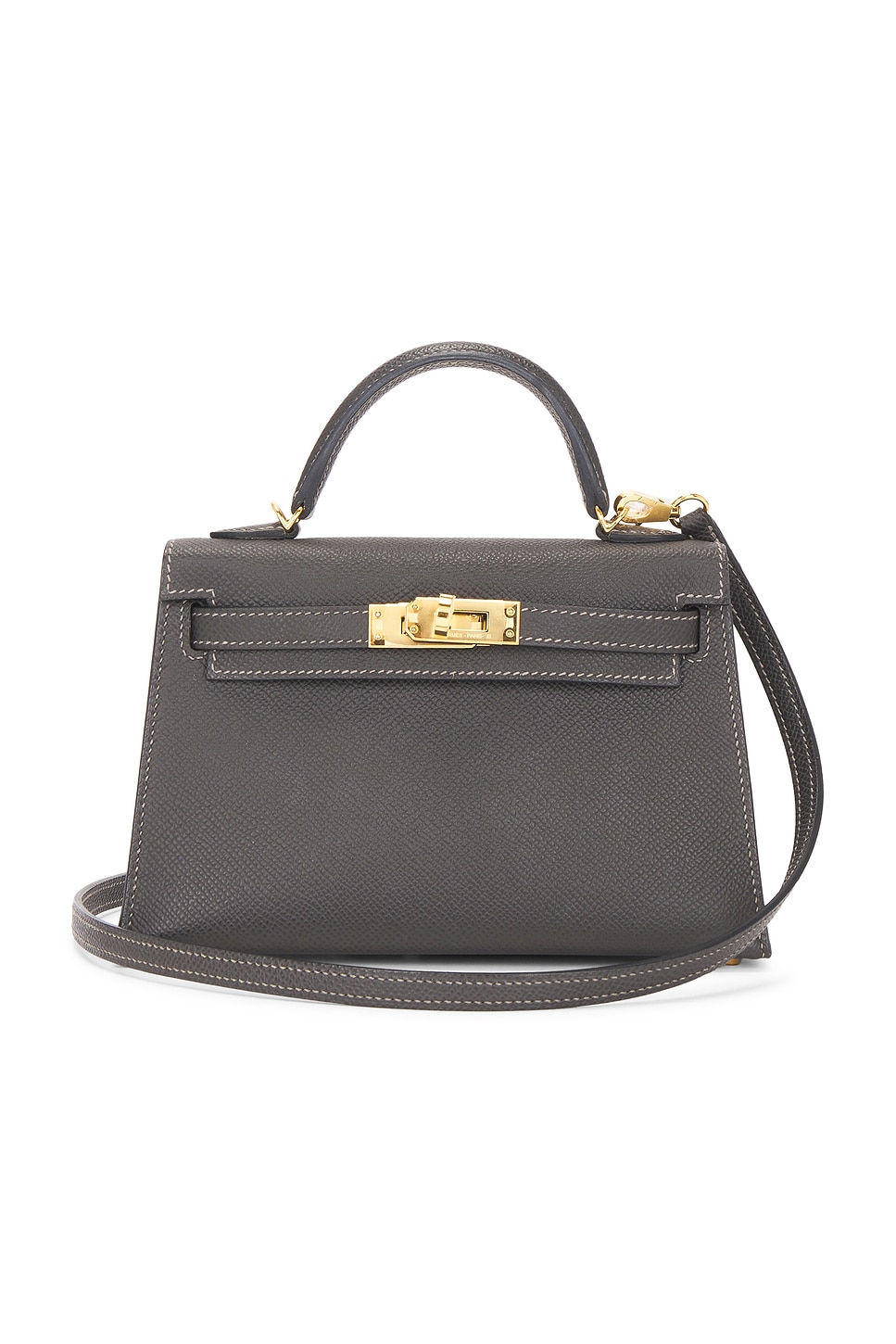 Veau Epsom Kelly 20 Sellier Handbag in Grey