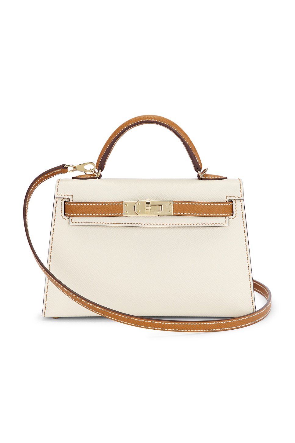 Epsom Kelly 20 Handbag in White
