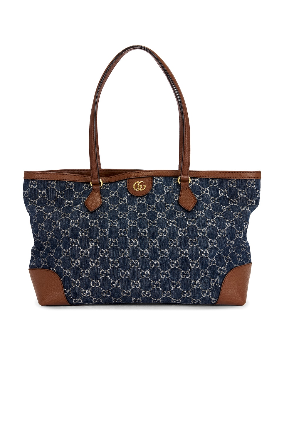 Pre-owned Gucci Denim Ophidia Tote Bag