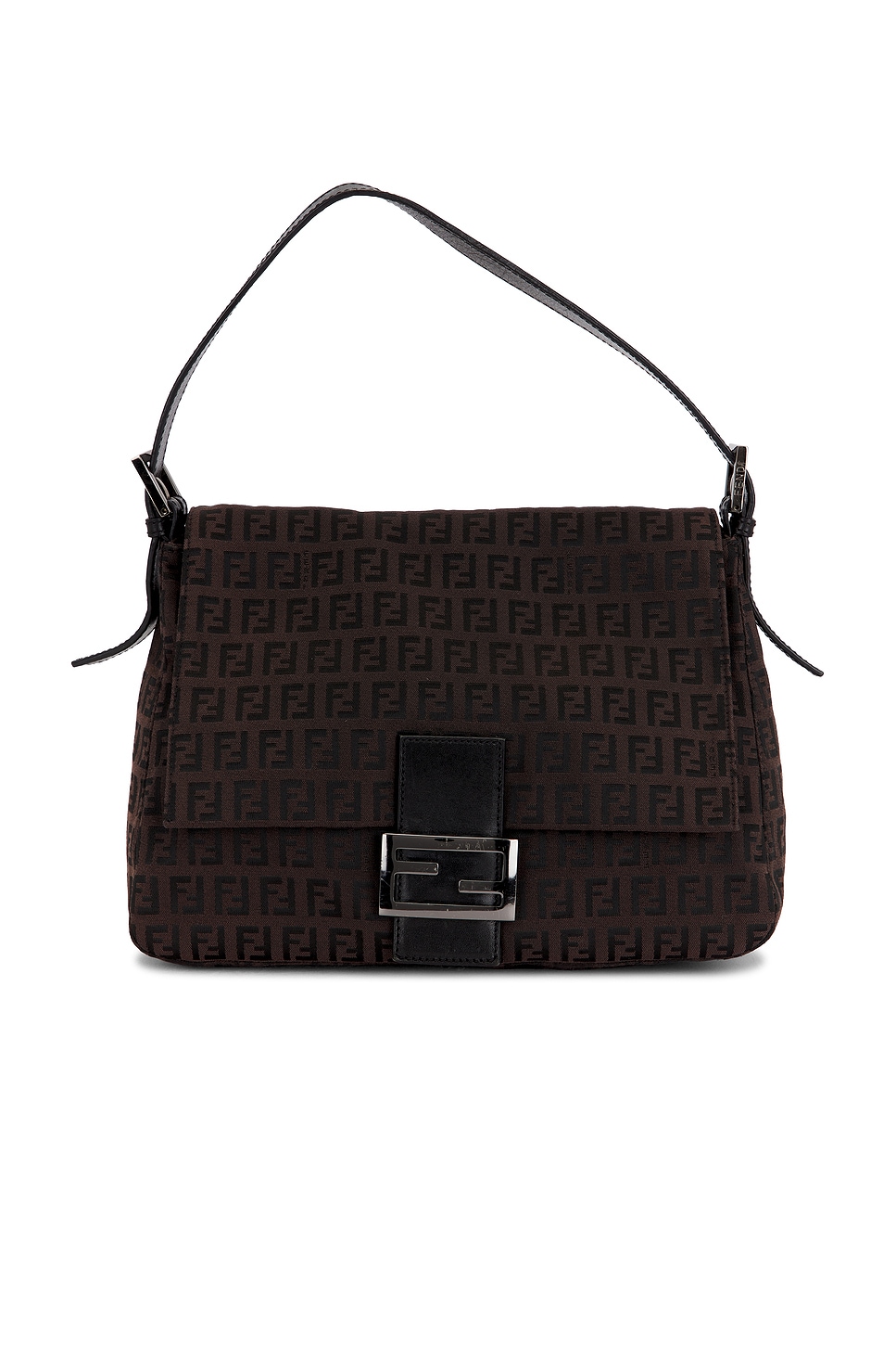 fendi Fendi Zucchino Mama Baguette Shoulder Bag