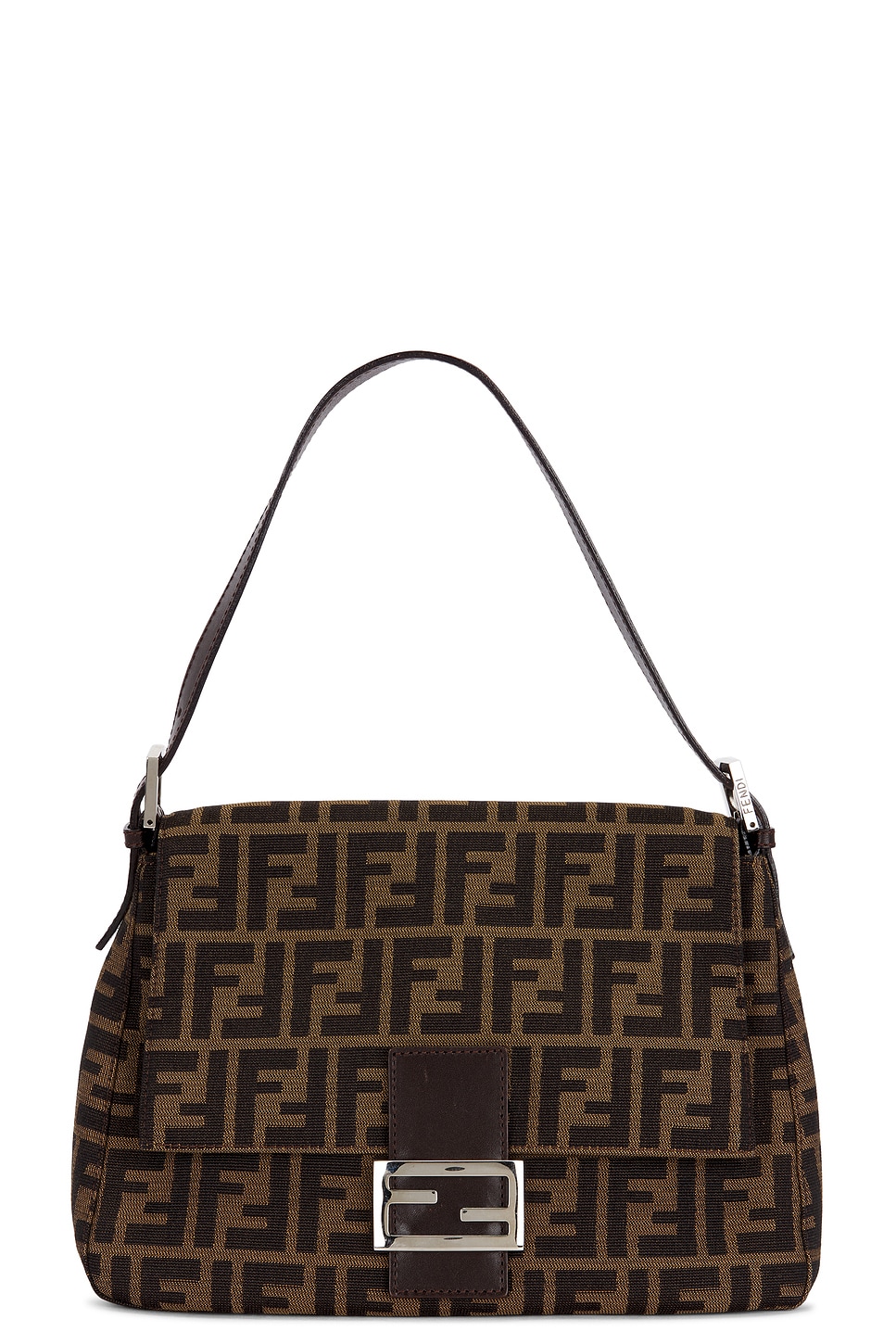 fendi Fendi Zucca Mama Forever Baguette Shoulder Bag