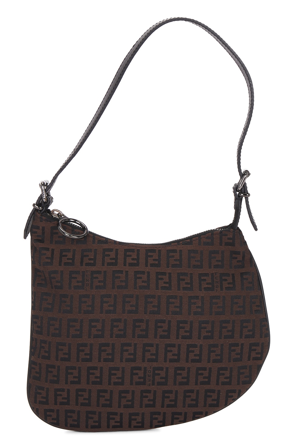 fendi Fendi Zucchino Oyster Shoulder Bag