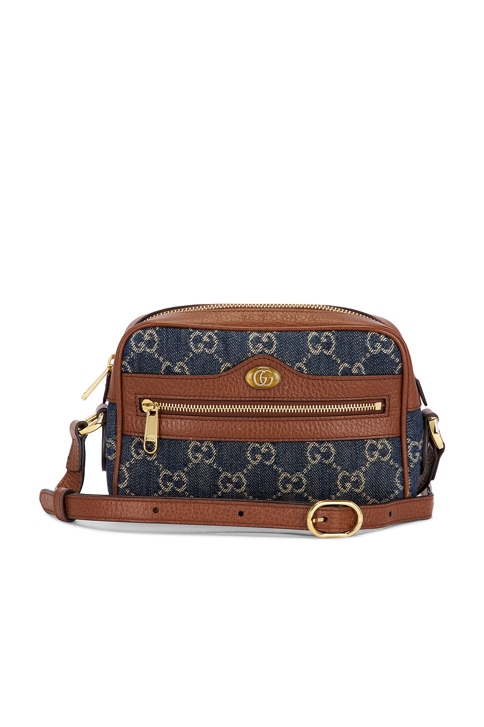 gucci Gucci Denim Ophidia Shoulder Bag