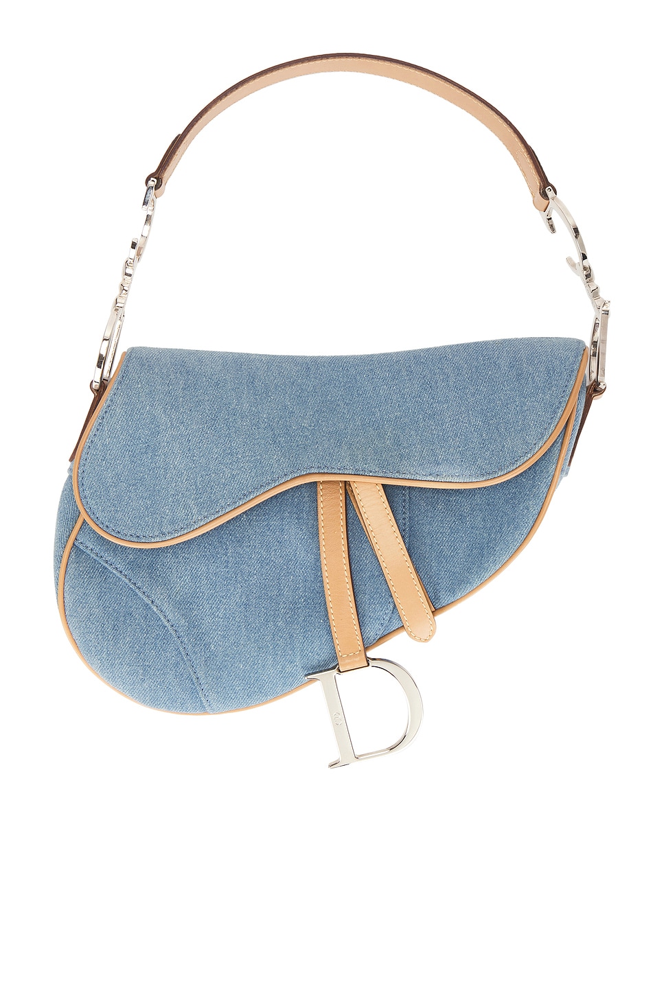 dior Dior Denim Saddle Bag