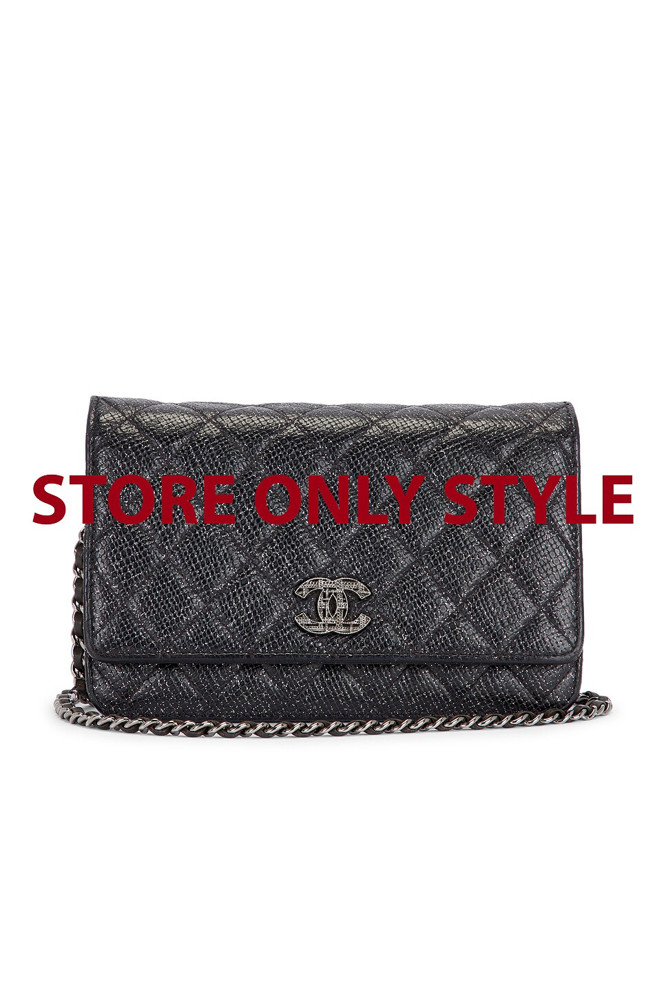 chanel Chanel Glitter Wallet On Chain