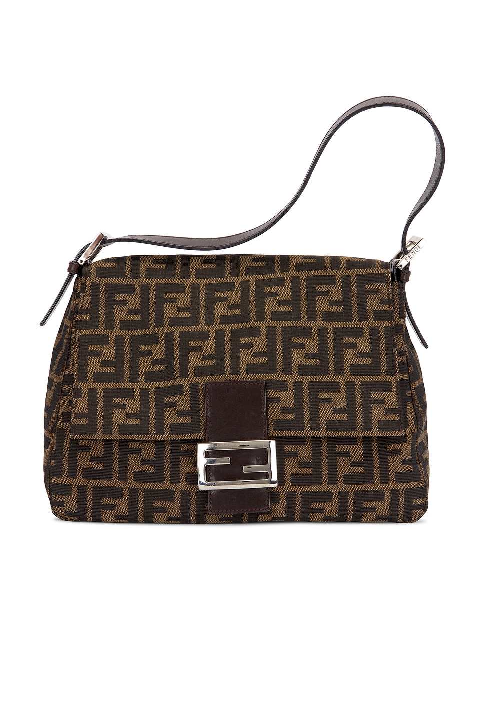 fendi Fendi Zucca Mama Forever Baguette Shoulder Bag