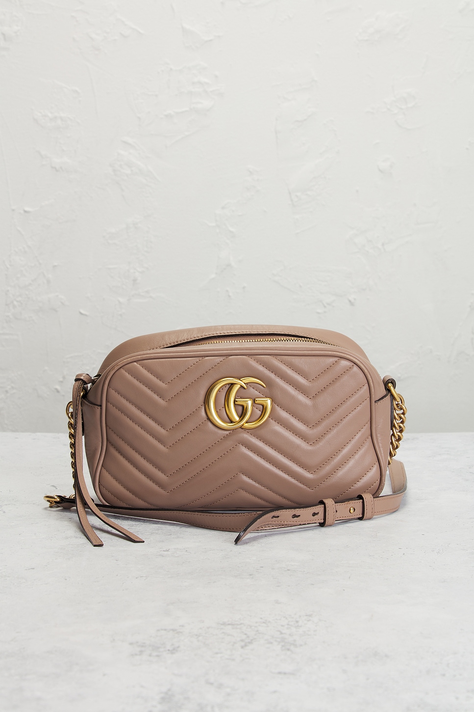 Pre-owned Gucci Gg Marmont Shoulder Bag In Pink