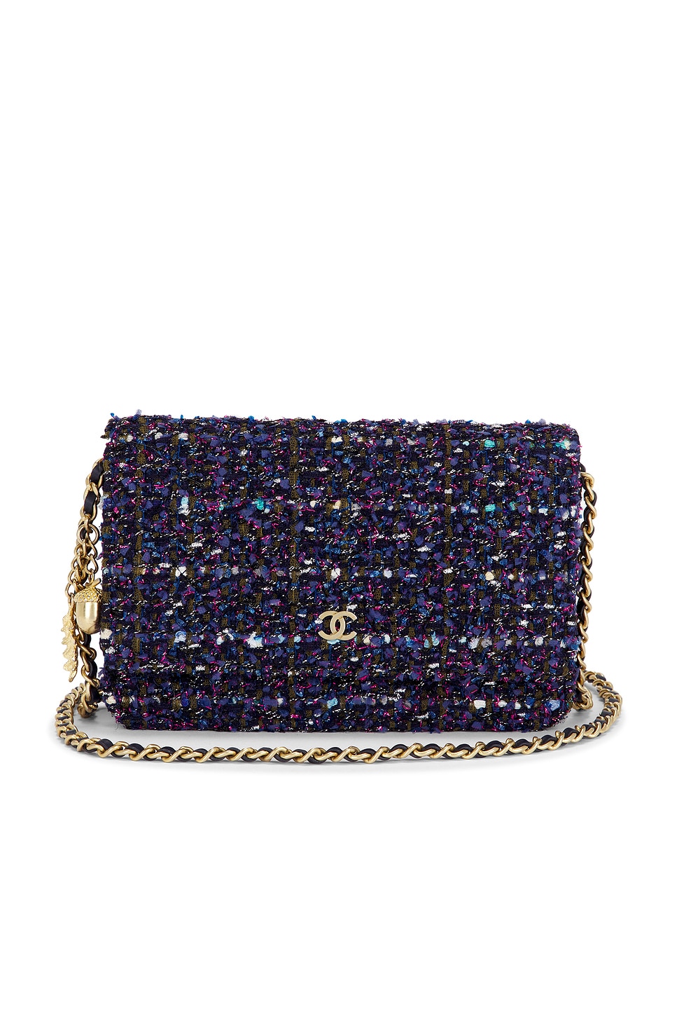 chanel Chanel Tweed Wallet On Chain
