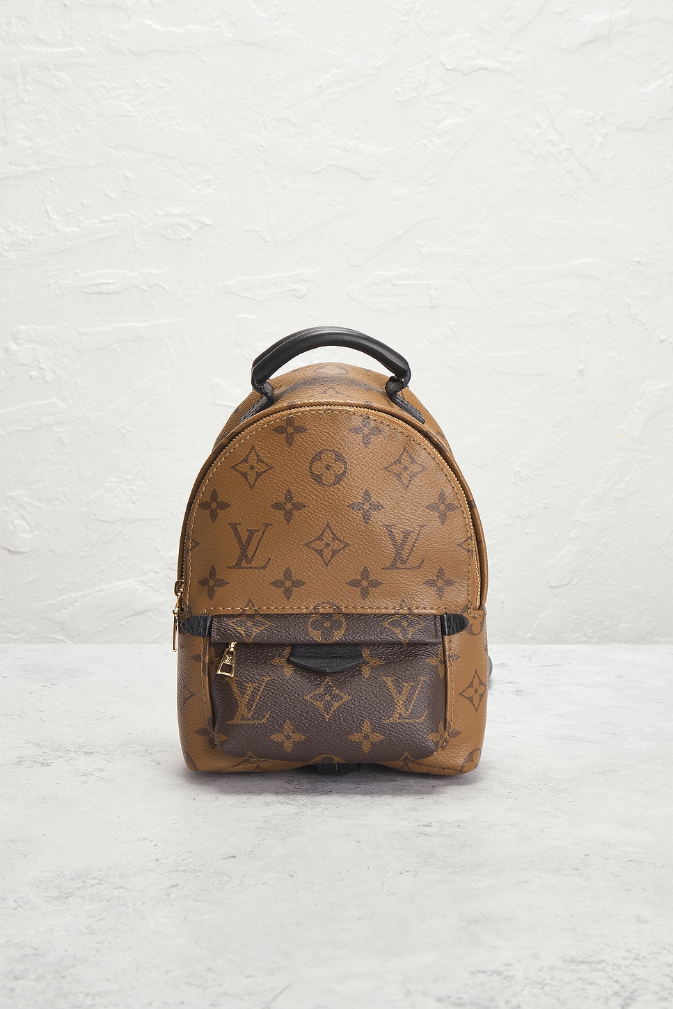 Pre-owned Louis Vuitton Monogram Palm Springs Nm Mini Backpack In Sand