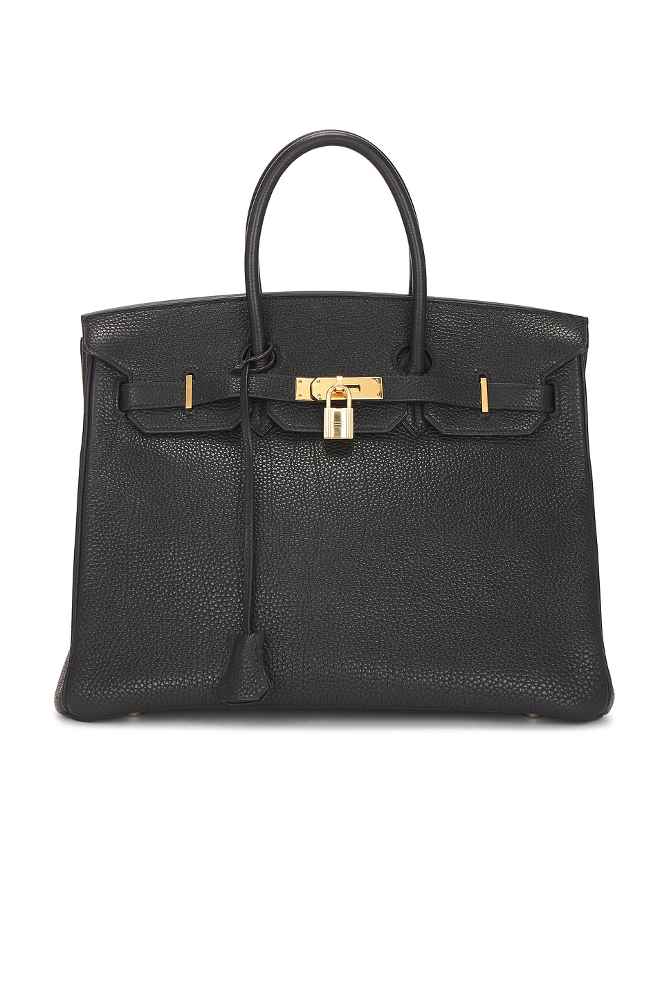 Pre-owned Hermes Togo Birkin 35 Handbag In Black