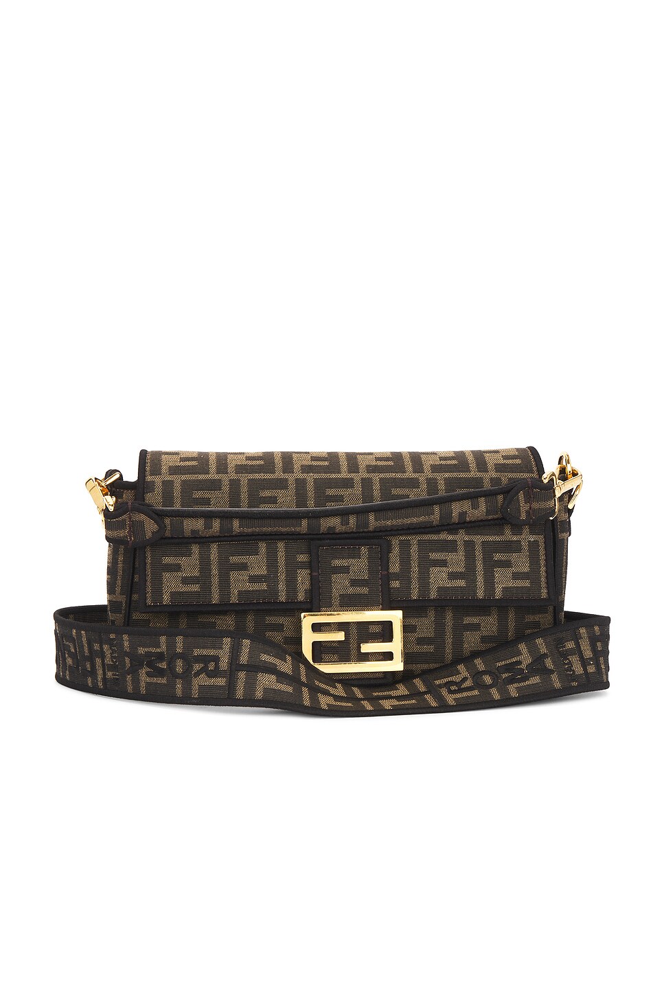 fendi Fendi Zucca FF 1974 Baguette Shoulder Bag