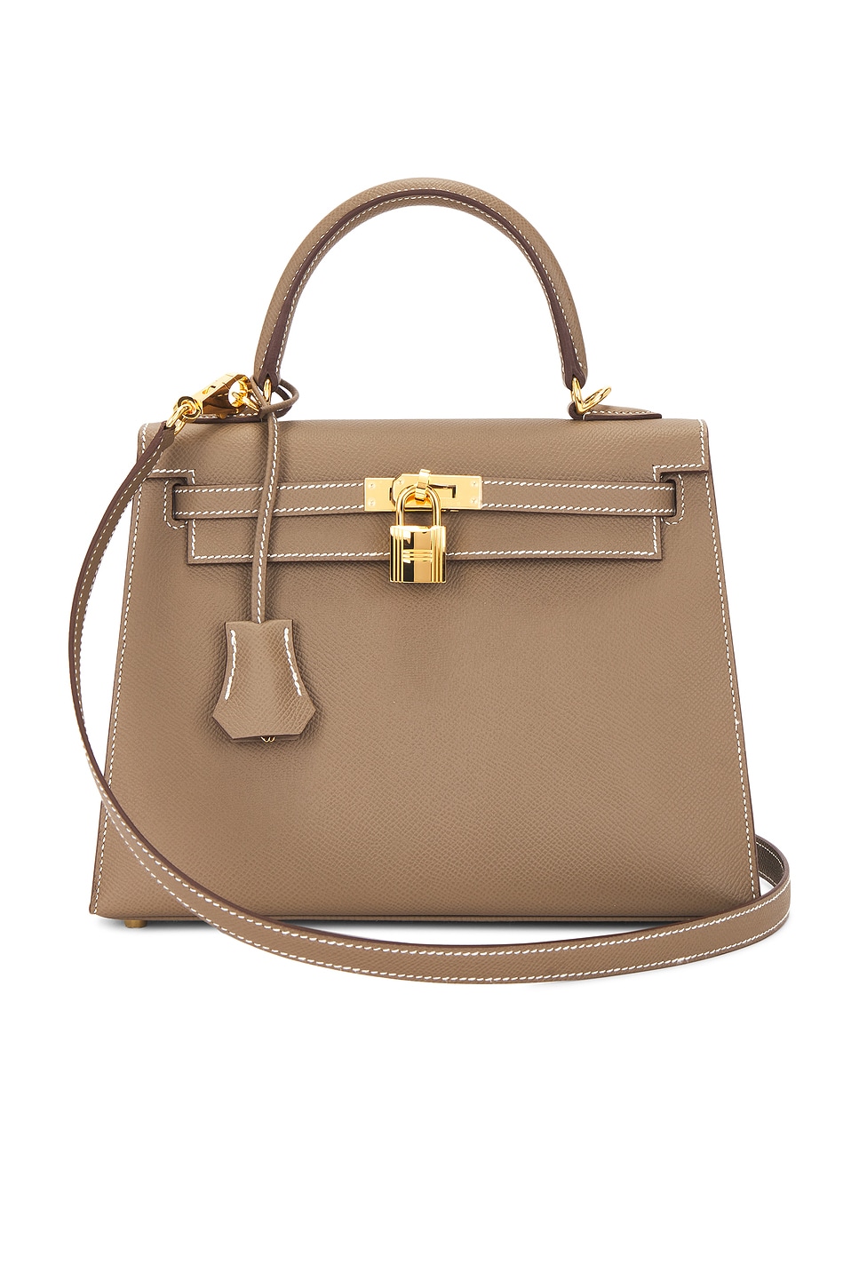 Pre-owned Hermes Epsom Kelly Handbag In Brown