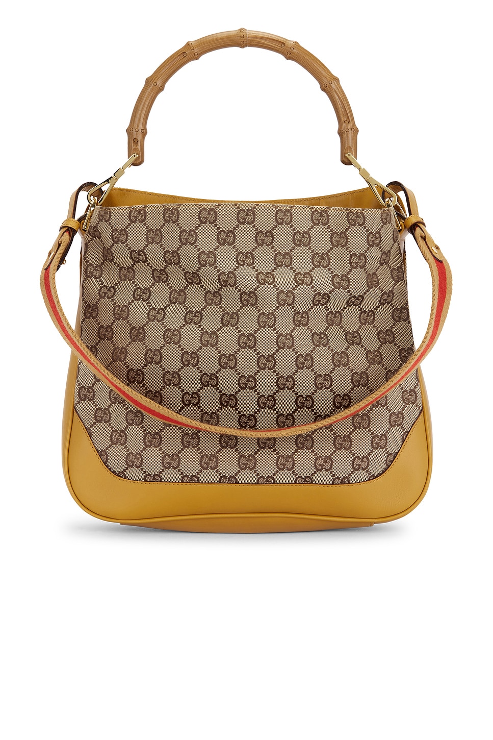 FWRD Renew Gucci Diana Bamboo Hobo Bag