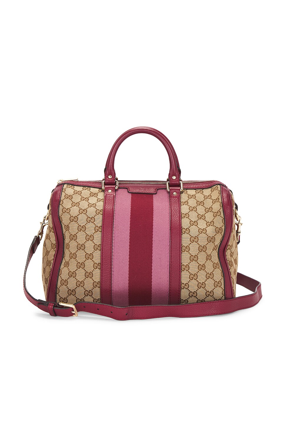 gucci Gucci Vintage Web Boston Bag