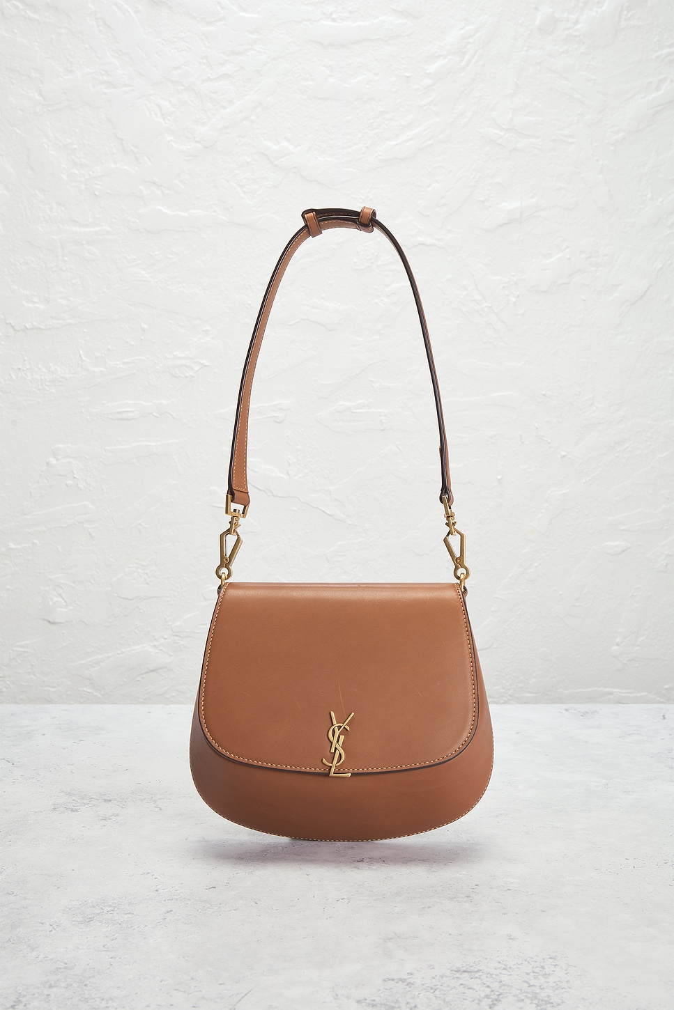 Pre-owned Saint Laurent Mini Top Handle Bag In Brown