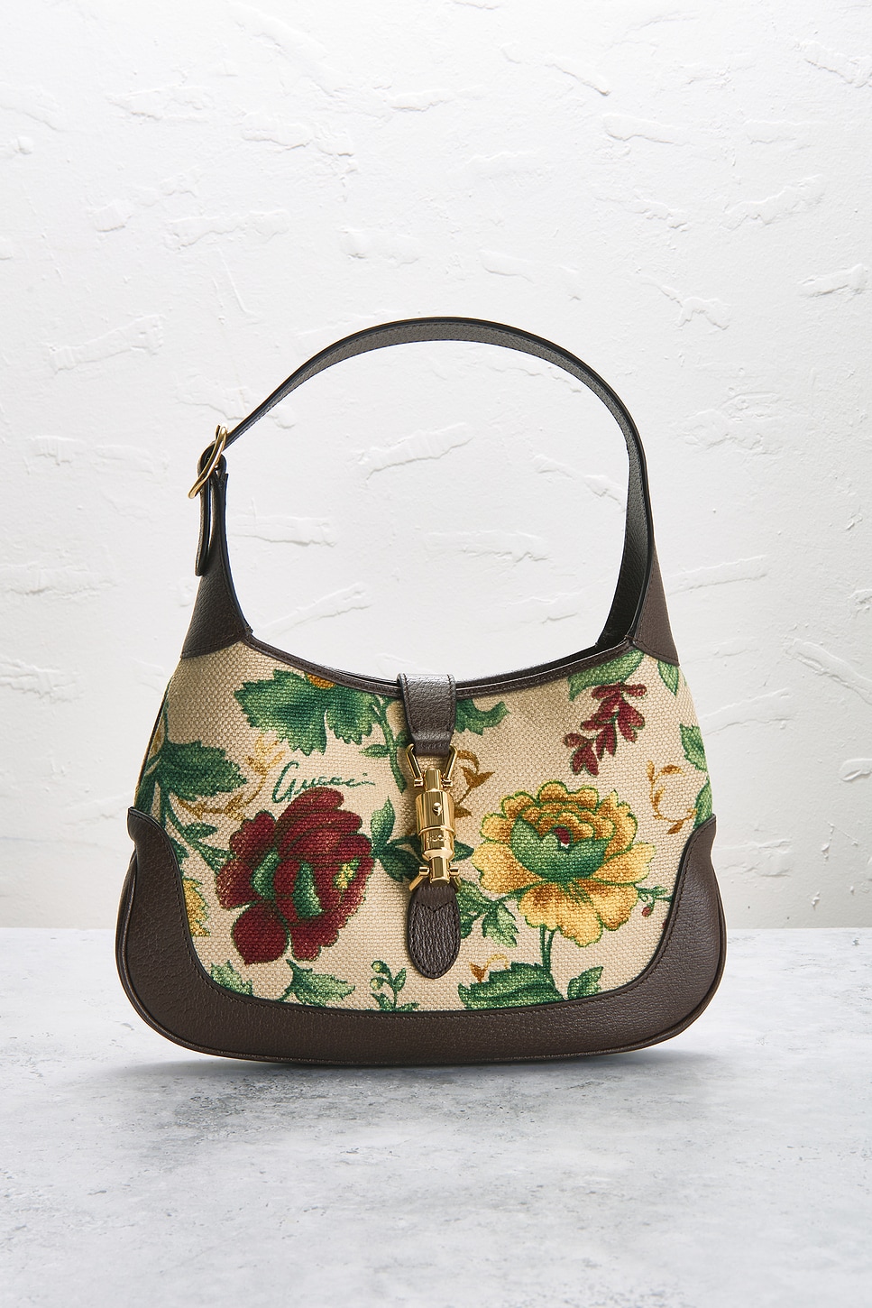 Pre-owned Gucci Flora Jackie 1961 Hobo Bag In Multi