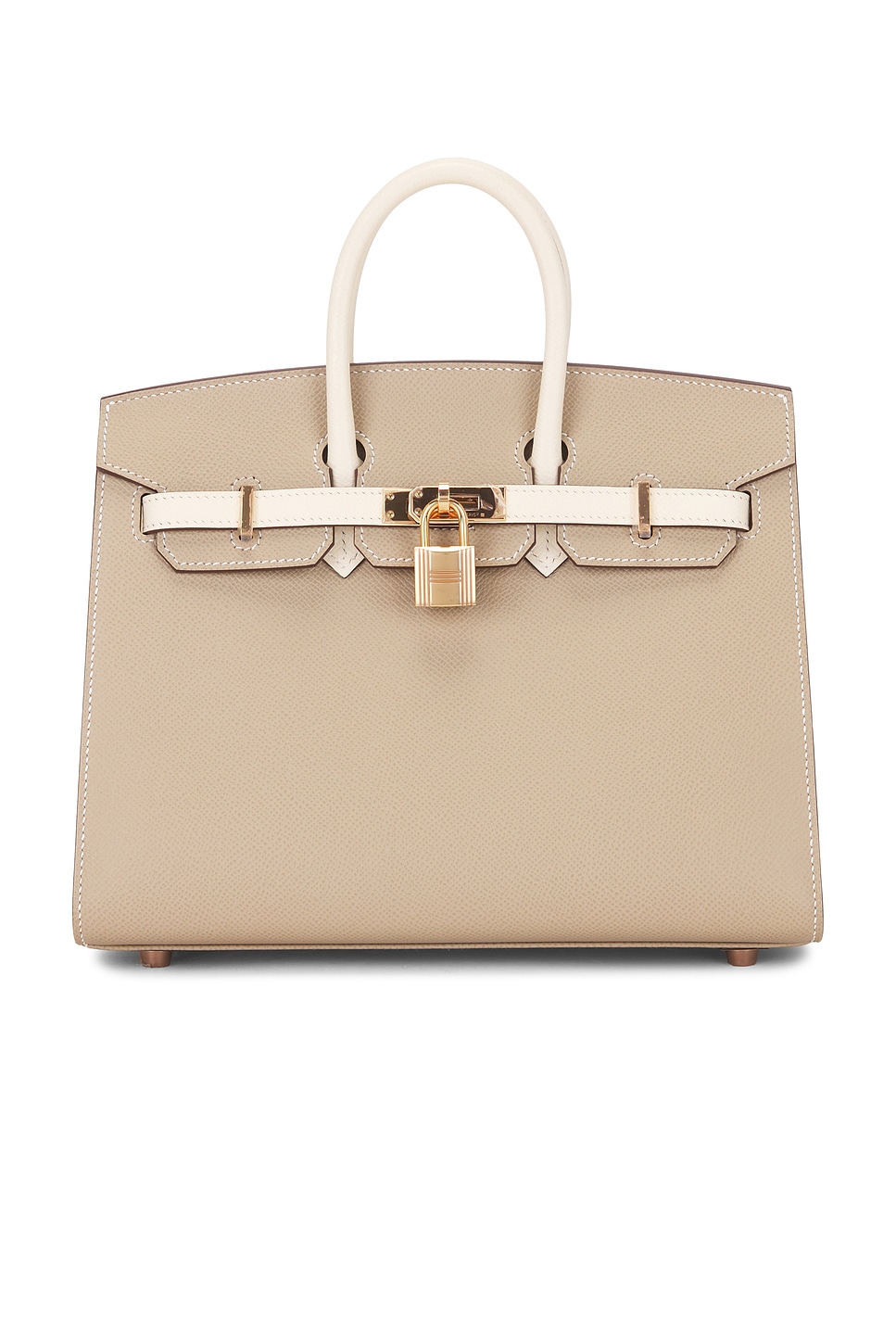 Pre-owned Hermes Epsom Birkin 25 Sellier Handbag