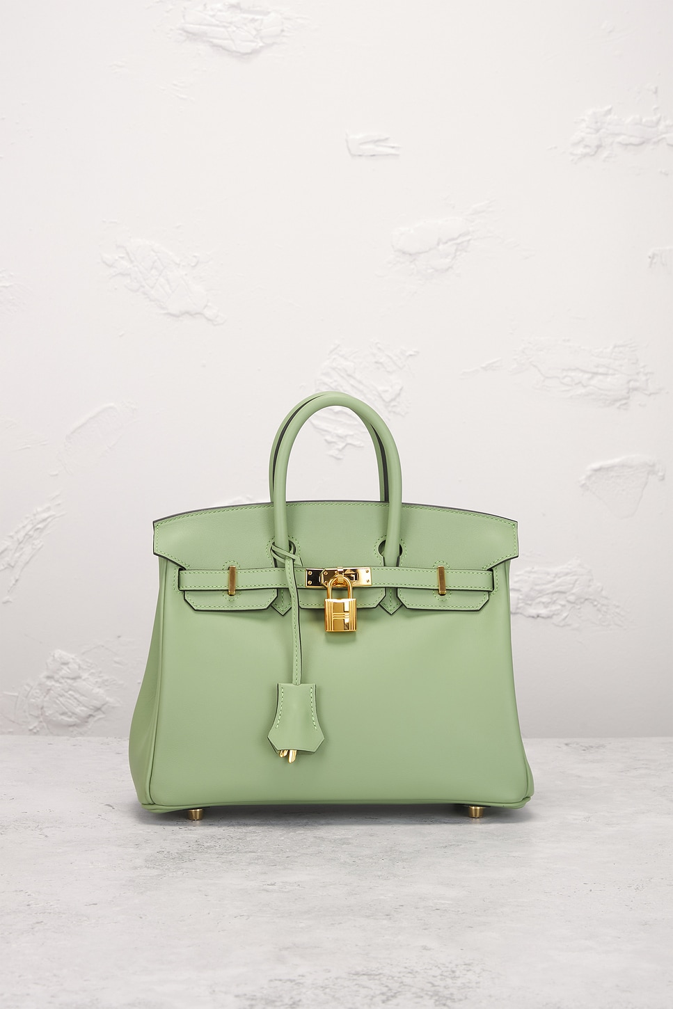 Pre-owned Hermes Veau Swift Birkin 25 Le Tournay Handbag