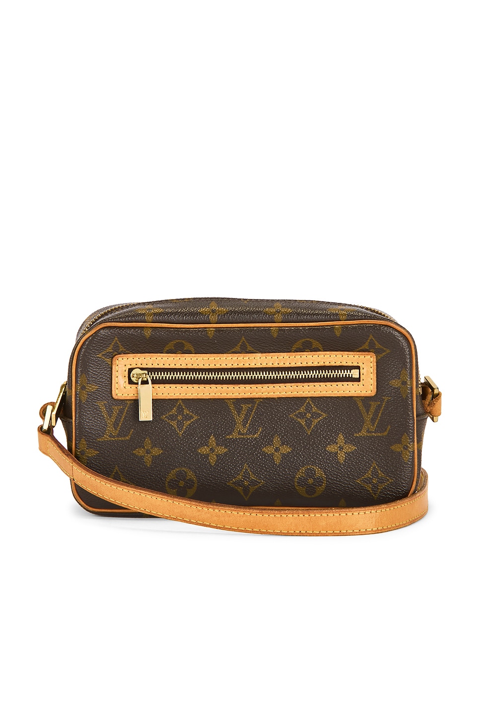Pre-owned Louis Vuitton Monogram Pochette Cite Shoulder Bag In Brown