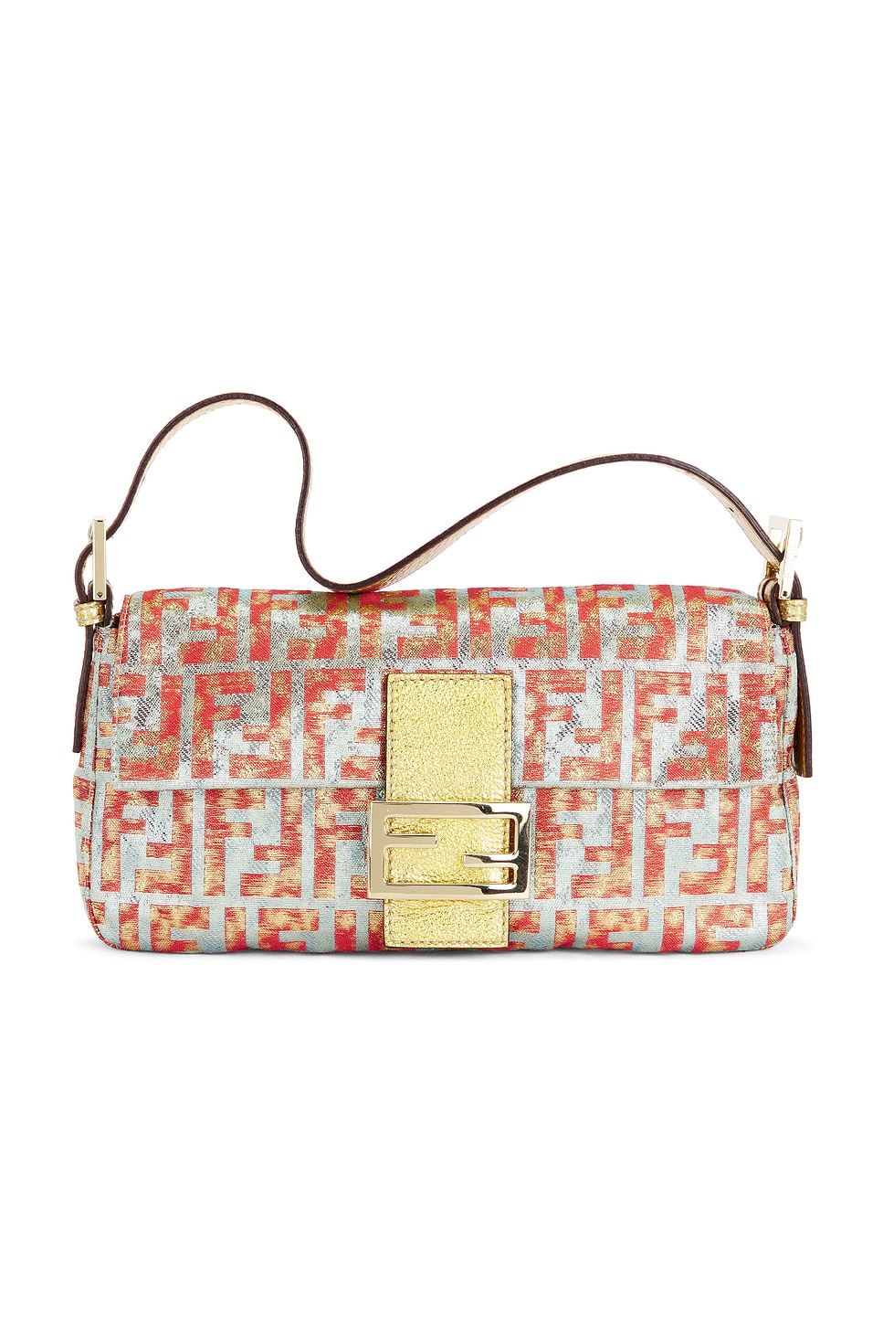FWRD Renew Fendi Zucca Baguette Shoulder Bag