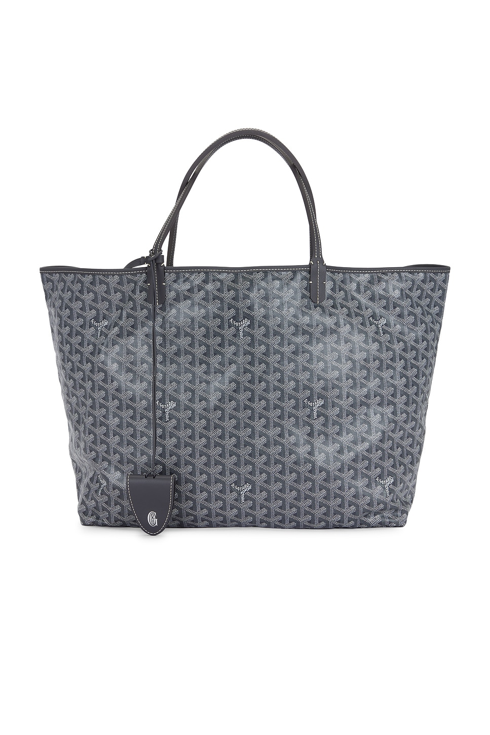 Pre-owned Goyard Saint Louis Gm Tote Bag In Gray