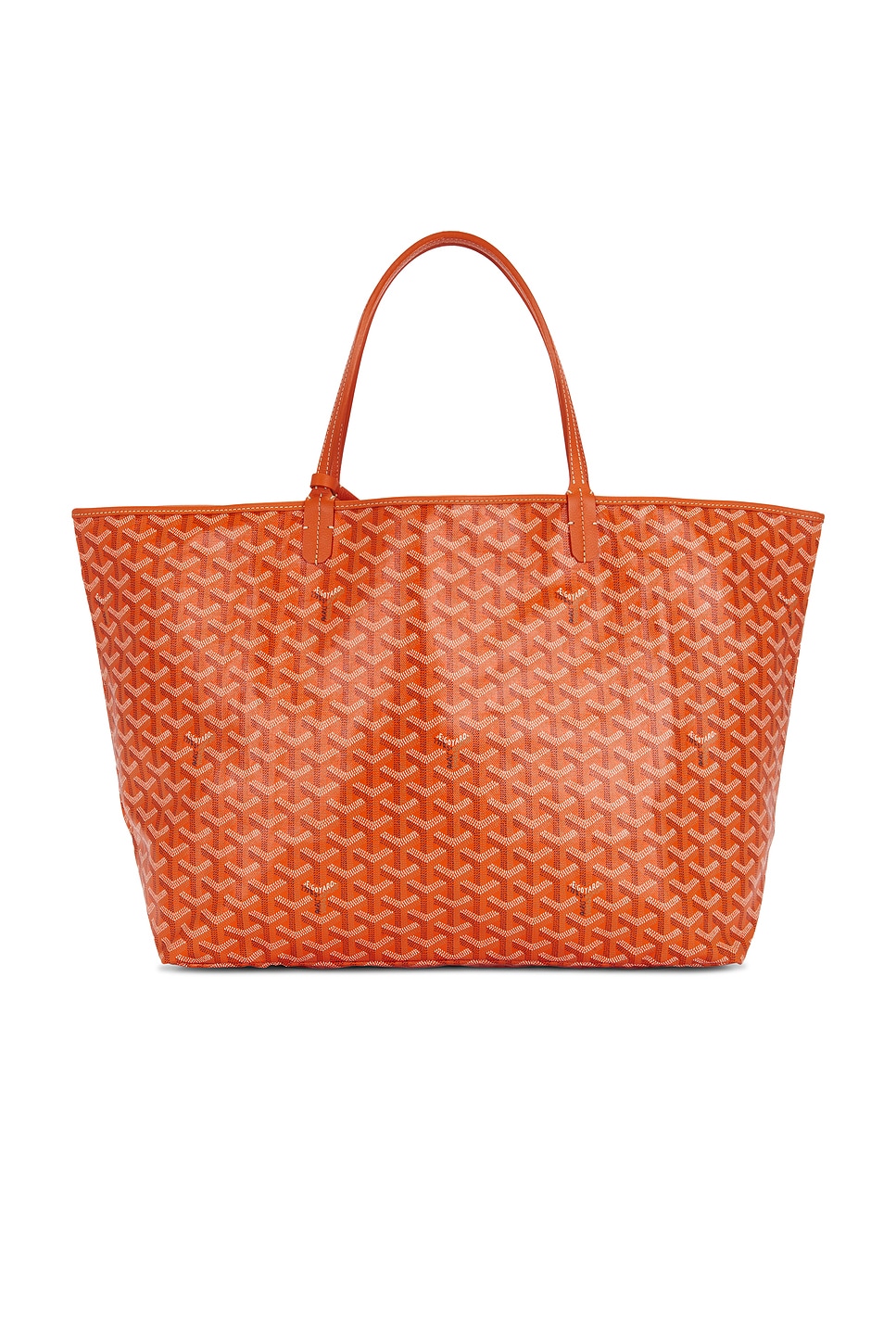Pre-owned Goyard Saint Louis Gm Tote Bag In Orange