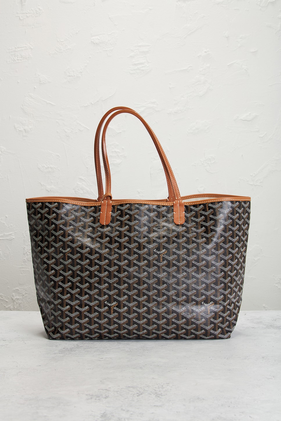 Pre-owned Goyard Saint Louis Pm Tote Bag In Black