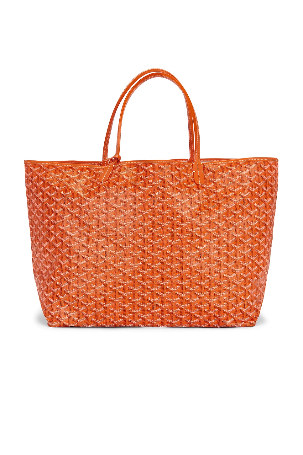 Pre-owned Goyard Saint Louis Gm Tote Bag In Orange