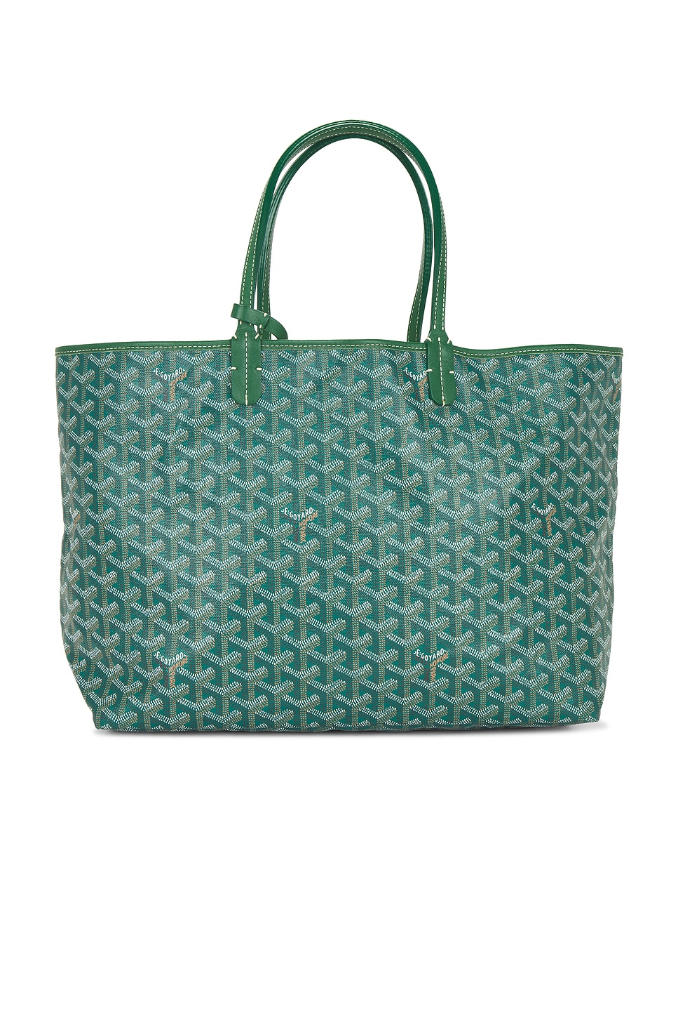 Pre-owned Goyard Saint Louis Pm Tote Bag In Green