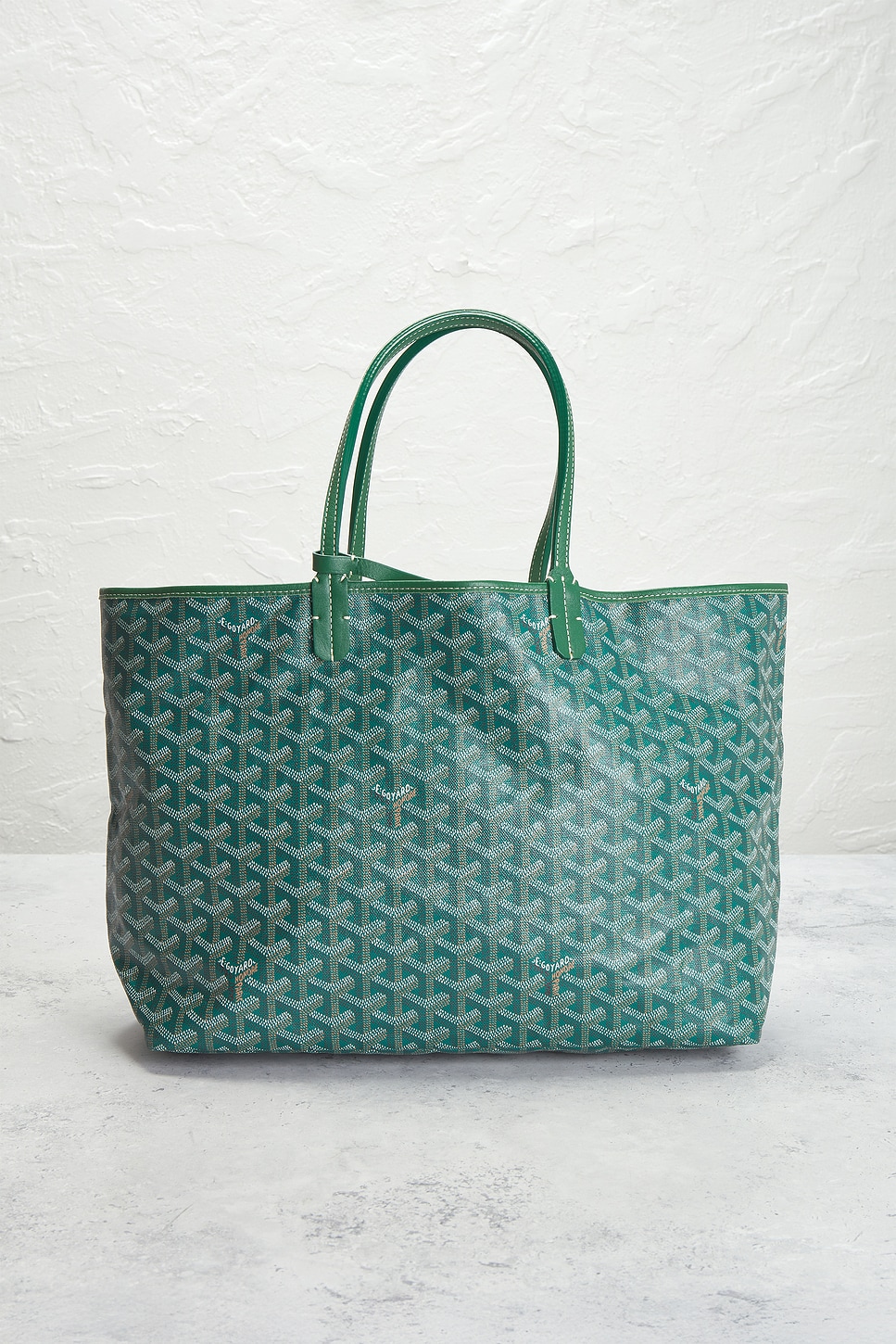 Pre-owned Goyard Saint Louis Pm Tote Bag In Green