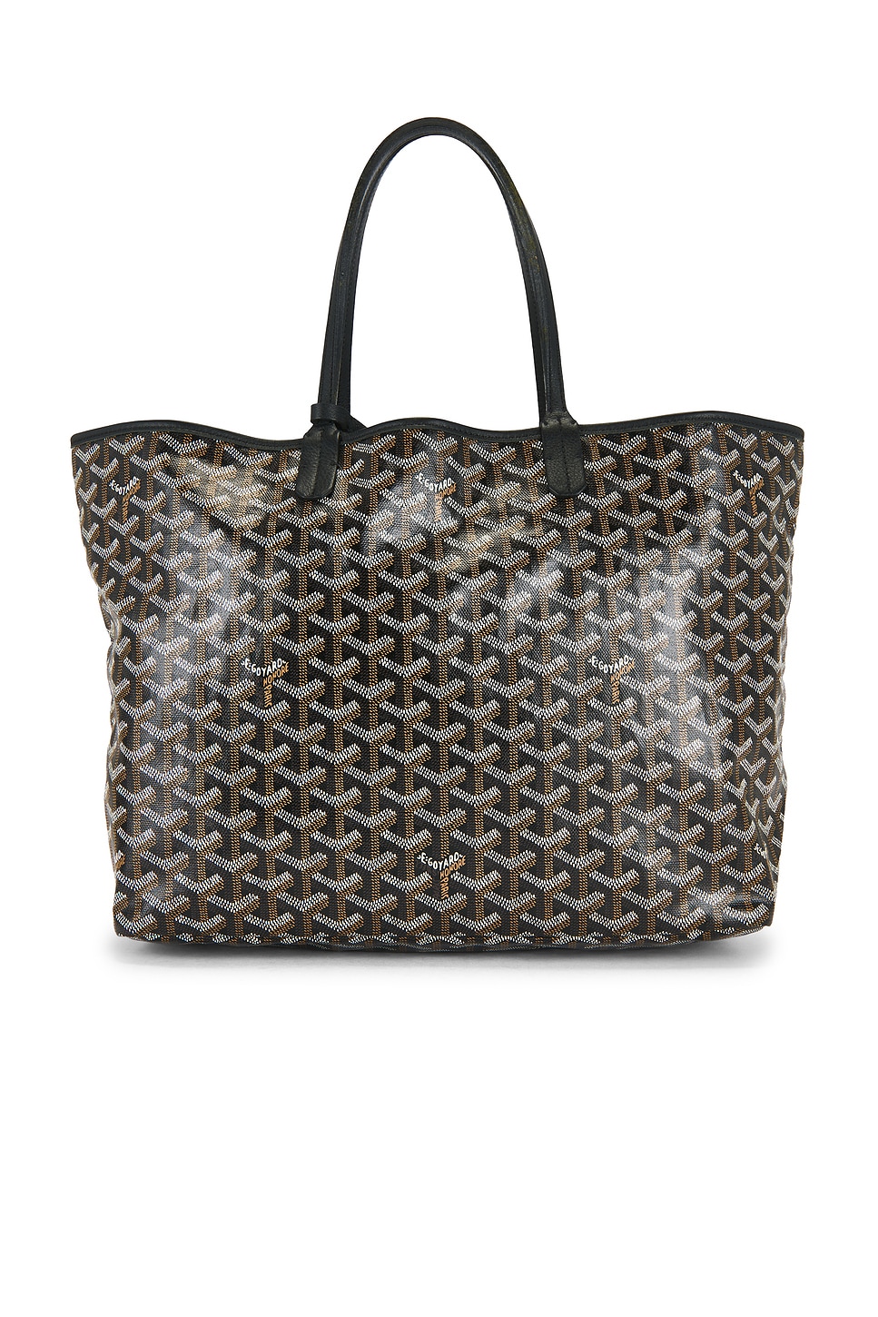 Pre-owned Goyard Saint Louis Pm Tote Bag In Black