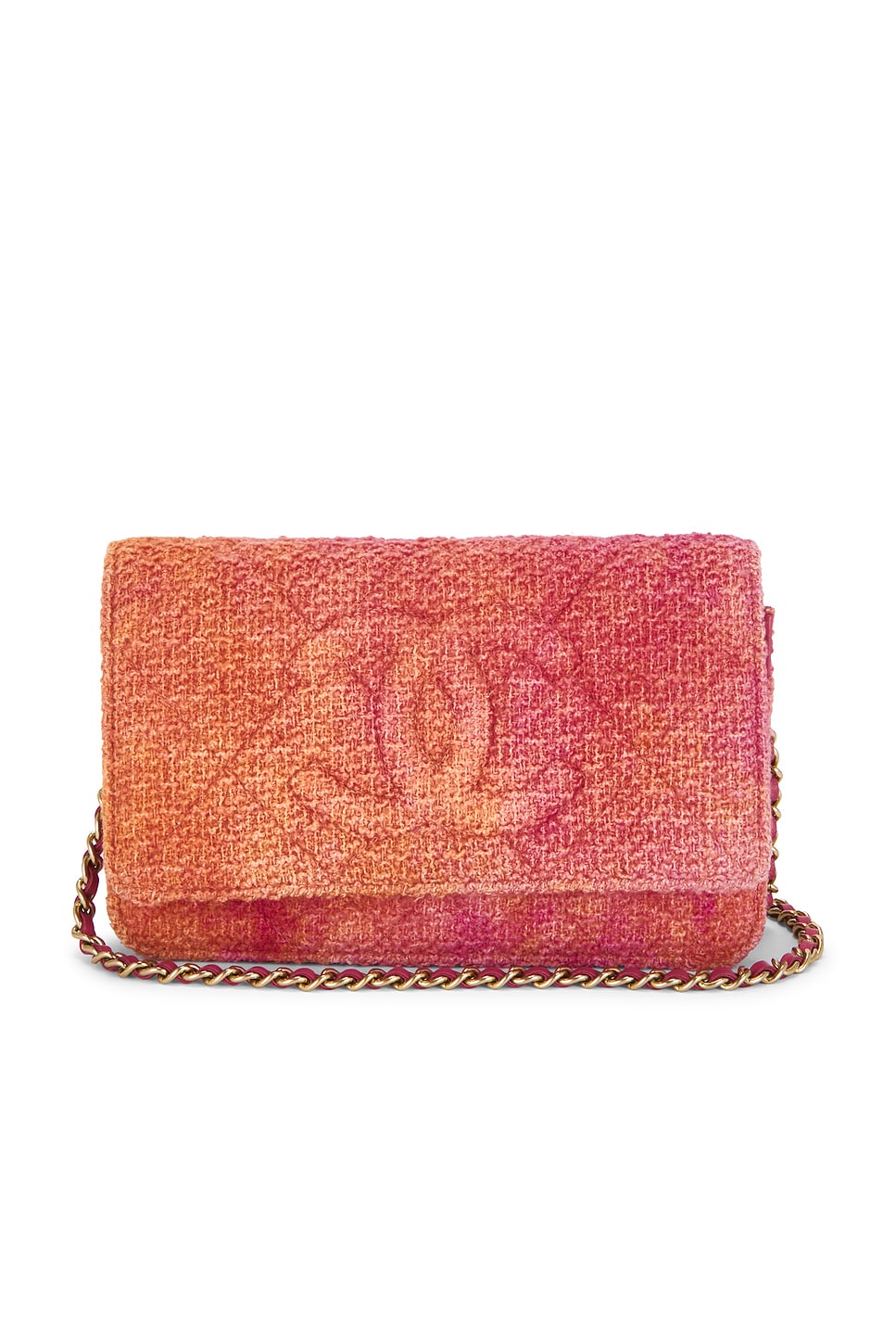 chanel Chanel Tweed Wallet On Chain