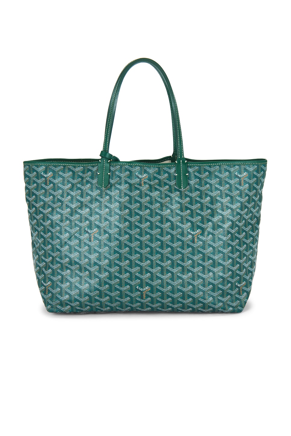 Pre-owned Goyard Saint Louis Pm Tote Bag In Green