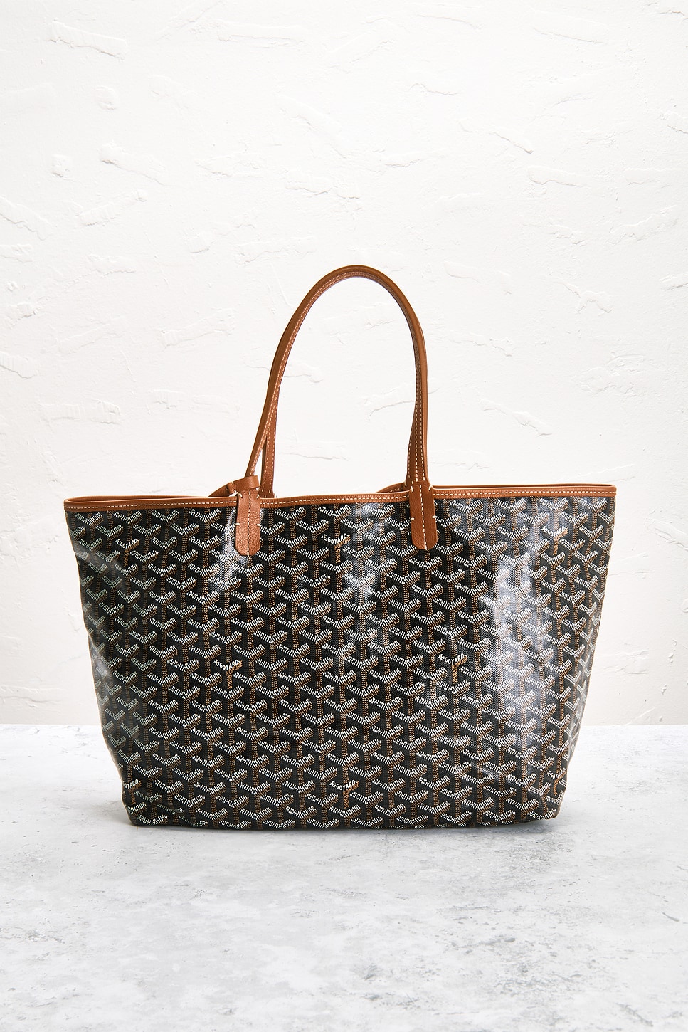 Pre-owned Goyard Saint Louis Pm Tote Bag In Black
