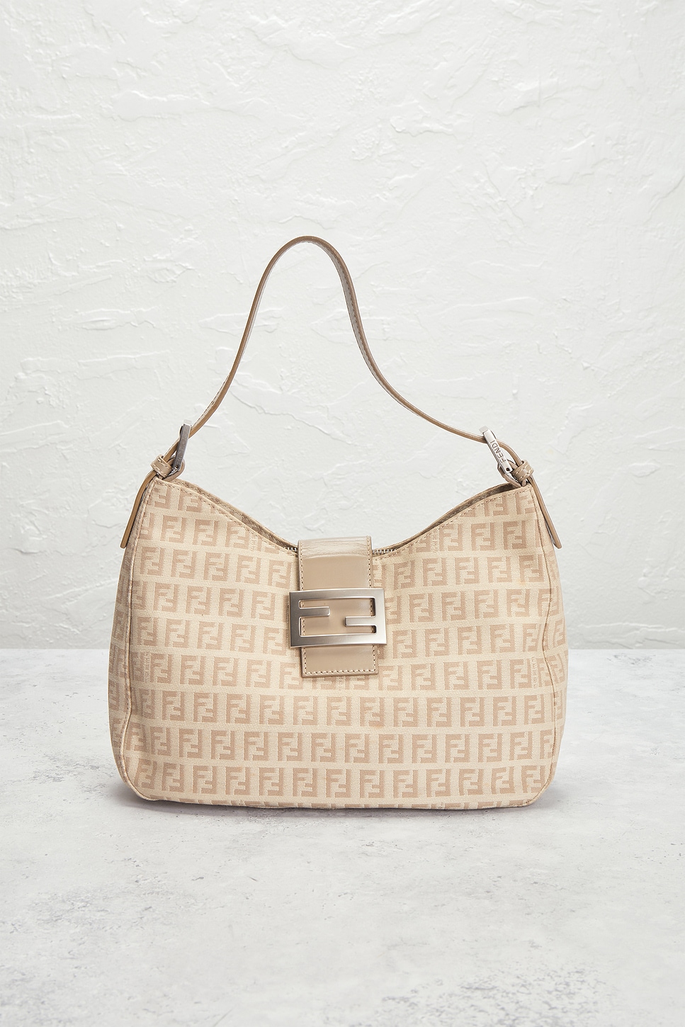 FENDI Pre-owned Zucca Shoulder Bag In White