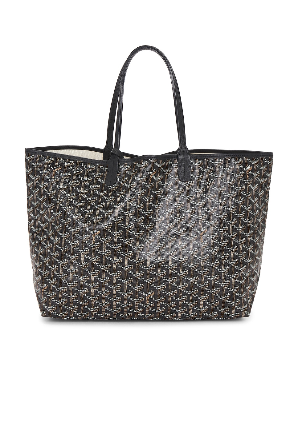 Pre-owned Goyard Saint Louis Pm Tote Bag In Black