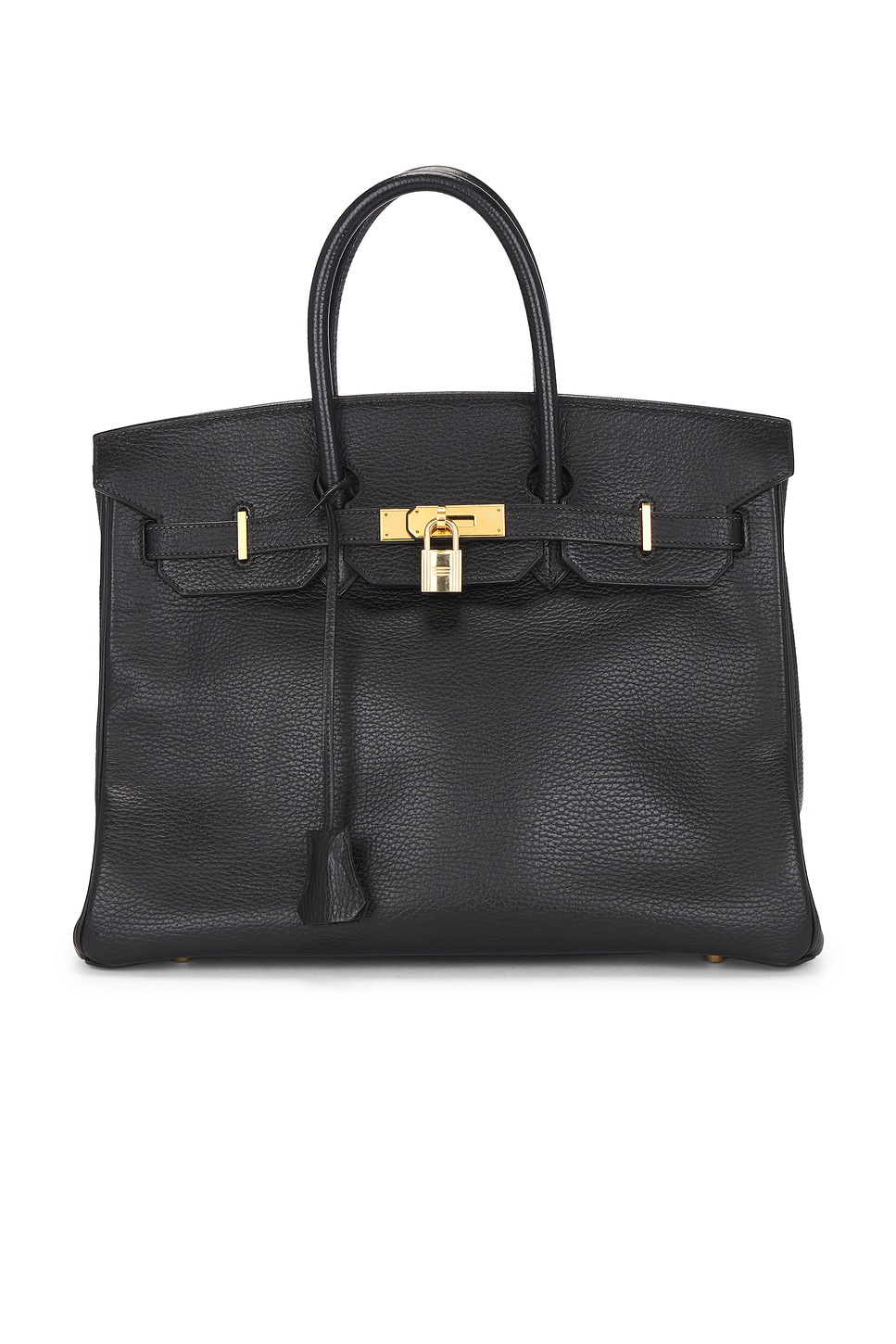 Pre-owned Hermes Togo Birkin 35 Handbag In Black